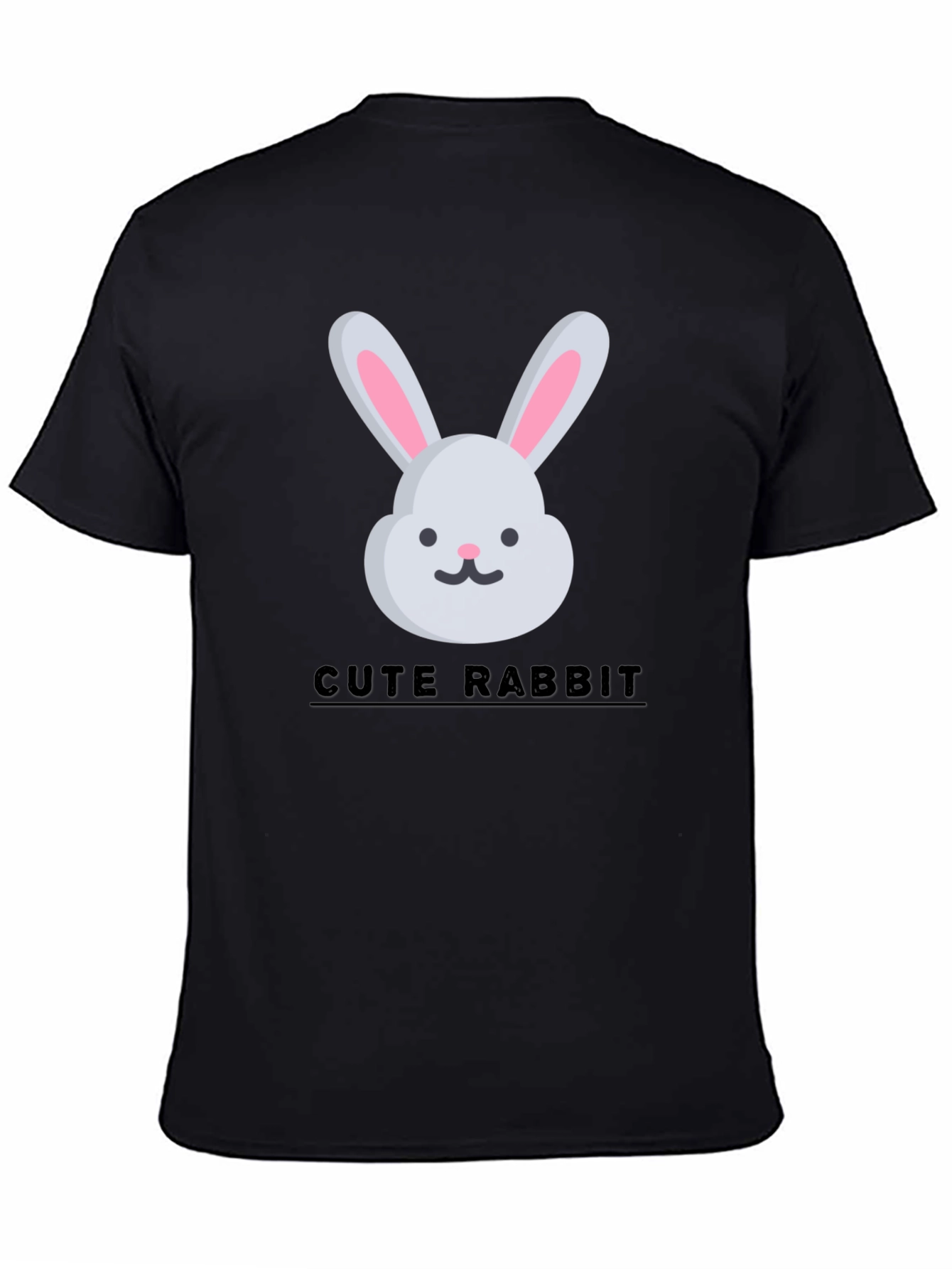 Cute Rabbit Graphic Tee - Trendy Unisex T-Shirt