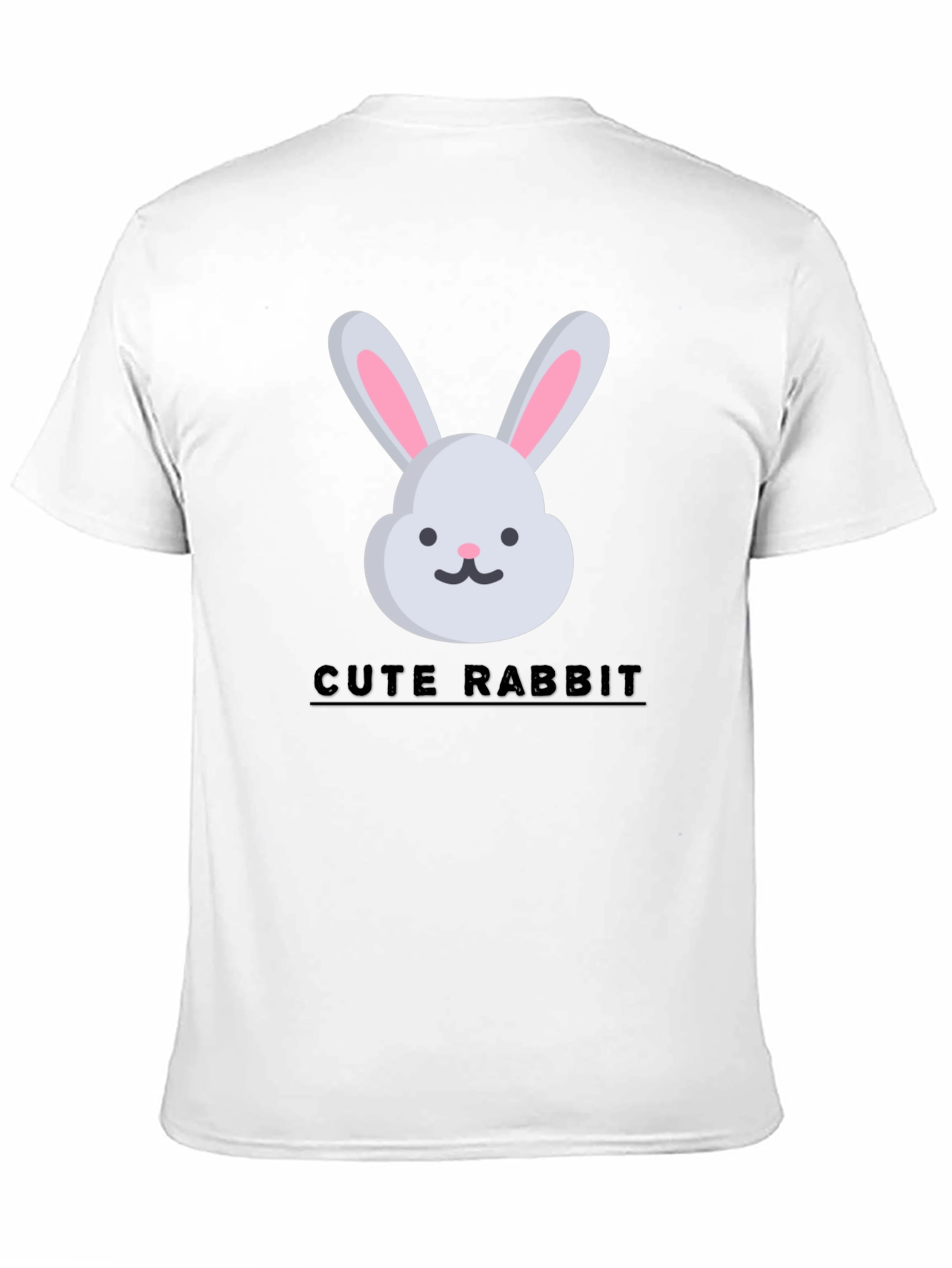 Cute Rabbit Graphic Tee - Trendy Unisex T-Shirt