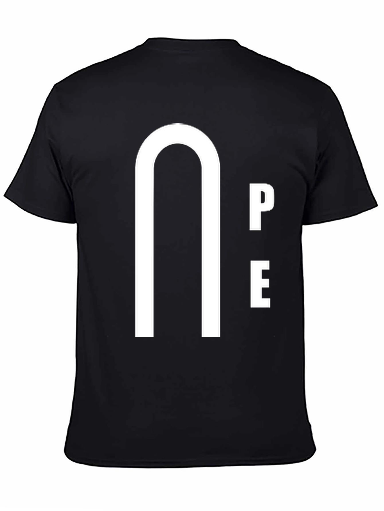 Unique Graphic Tee - Nope Minimalist Design