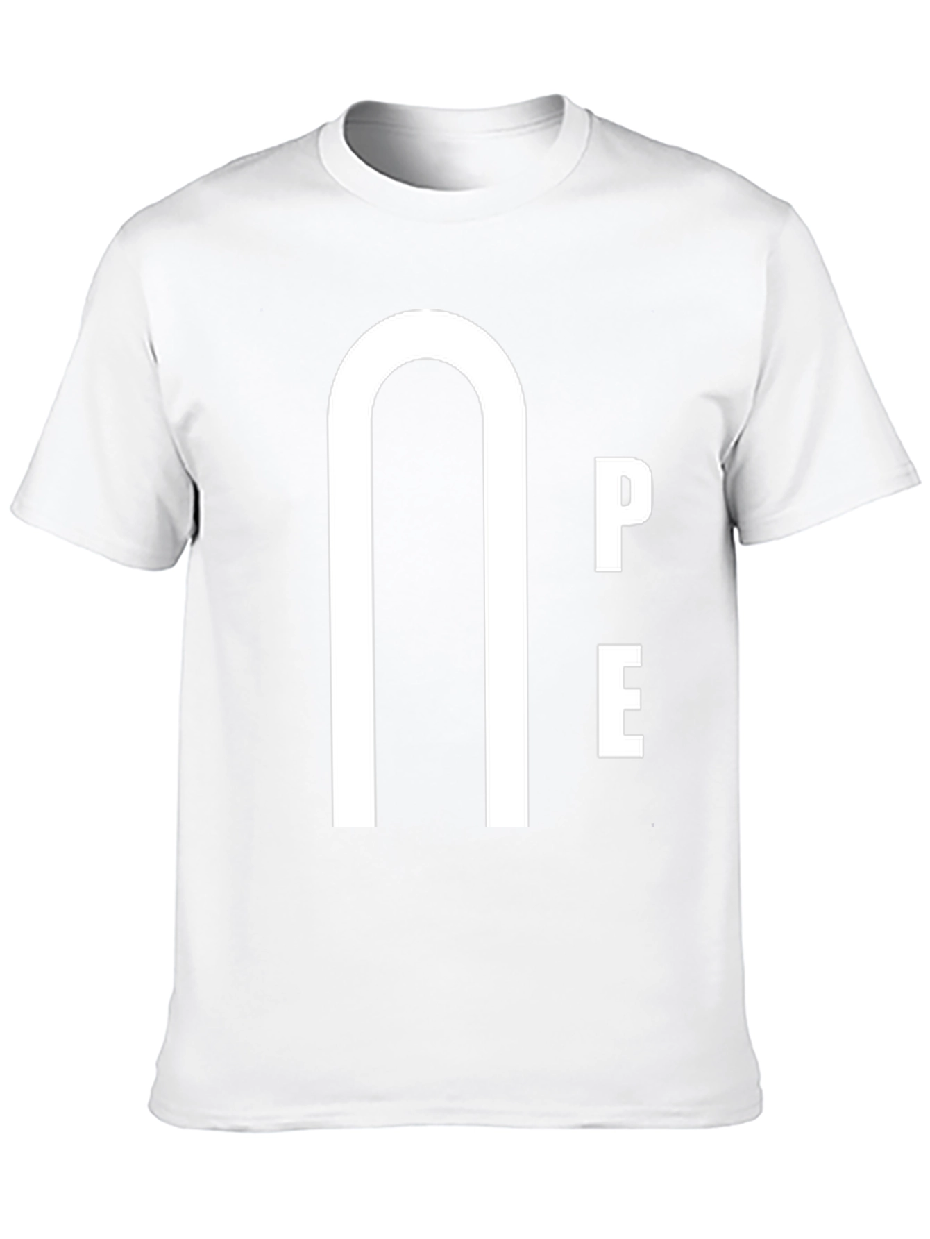 Unique Graphic Tee - Nope Minimalist Design