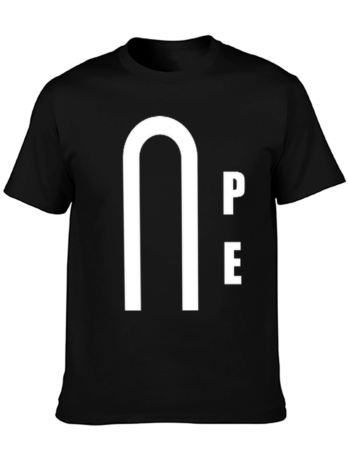 Unique Graphic Tee - Nope Minimalist Design