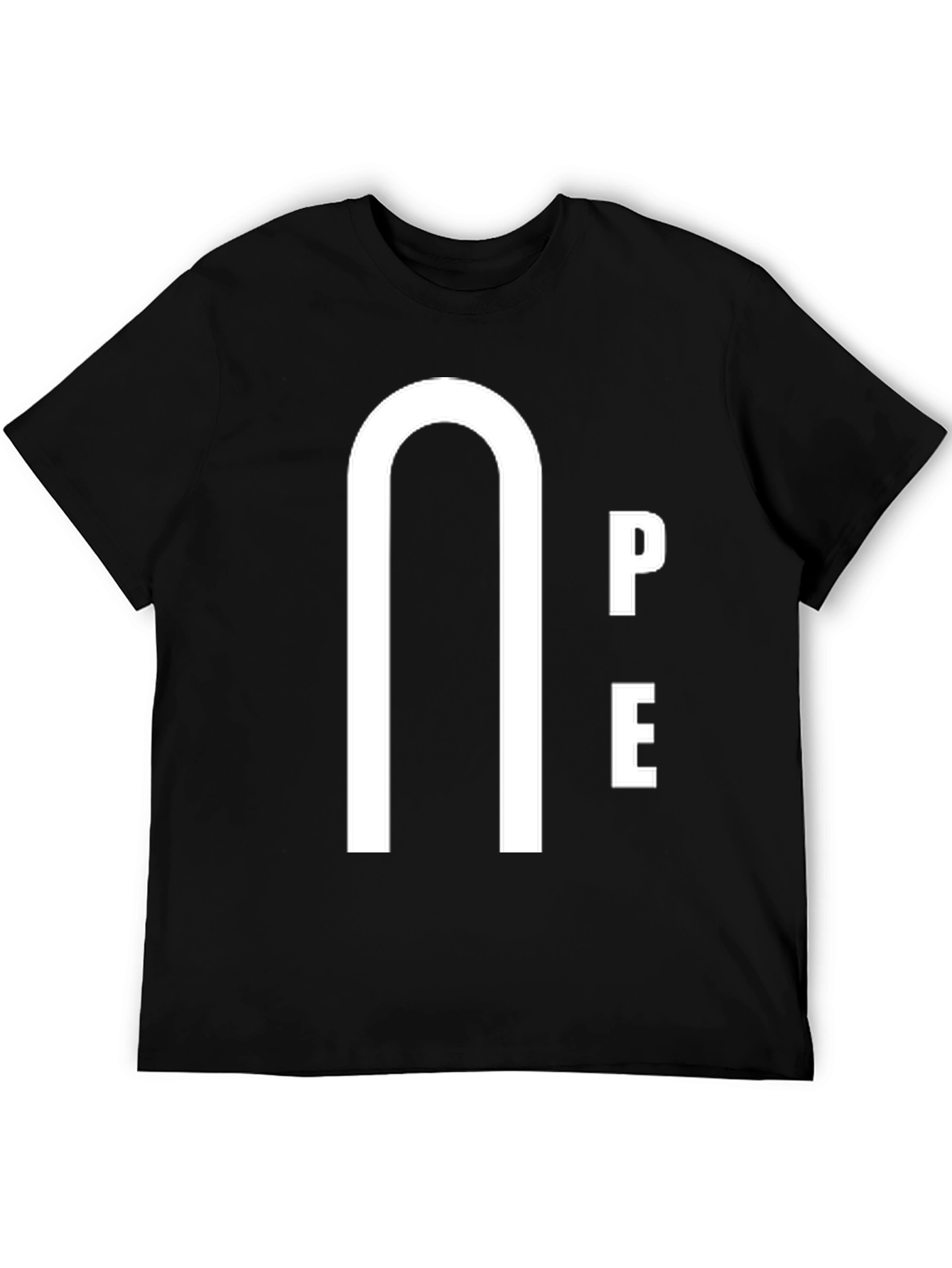Unique Graphic Tee - Nope Minimalist Design