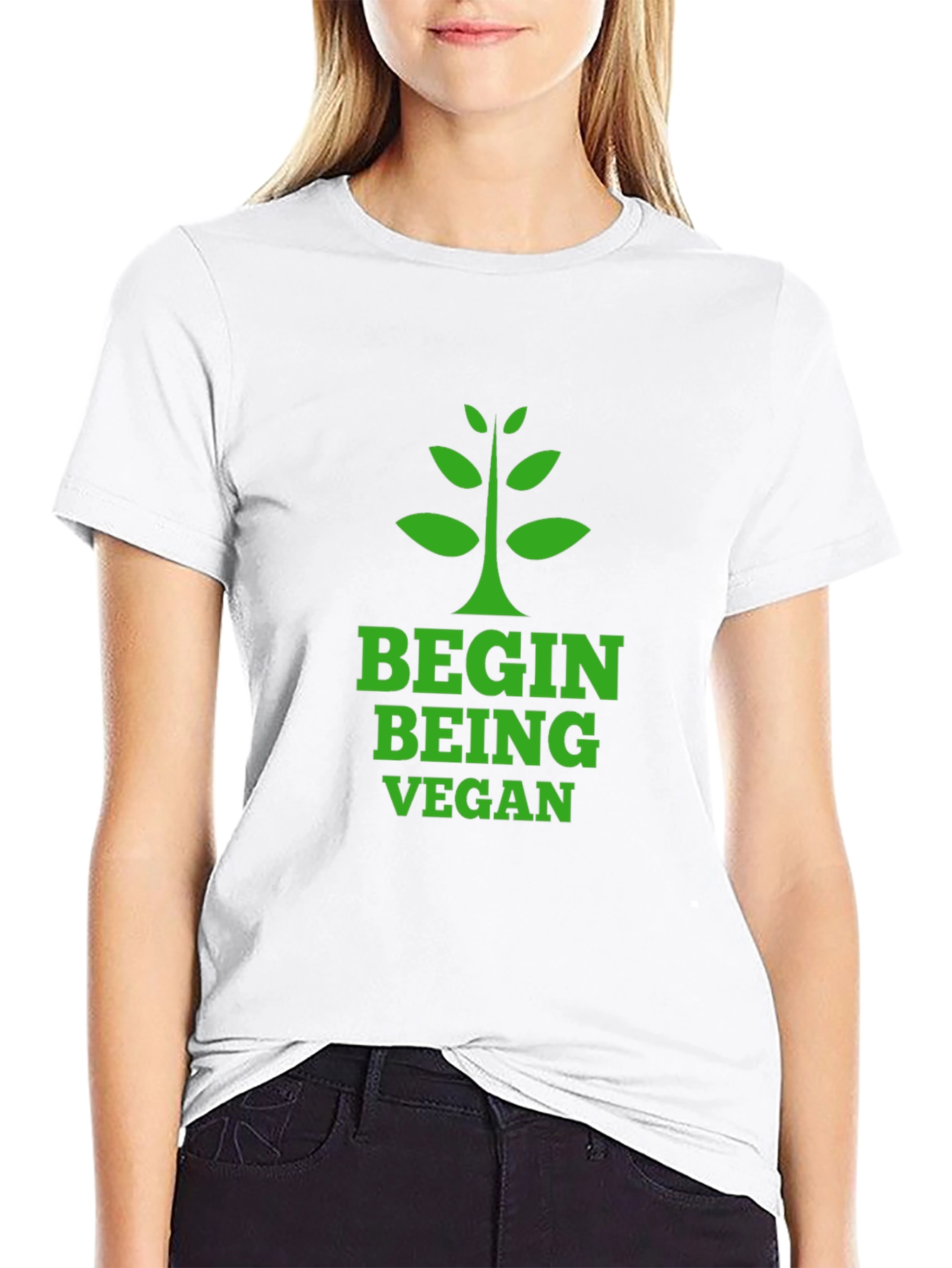Begin Being Vegan Graphic T-Shirt