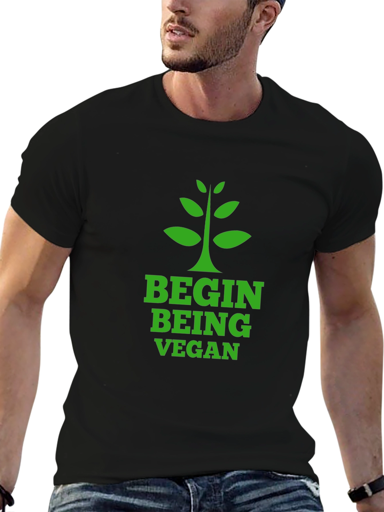 Begin Being Vegan Graphic T-Shirt