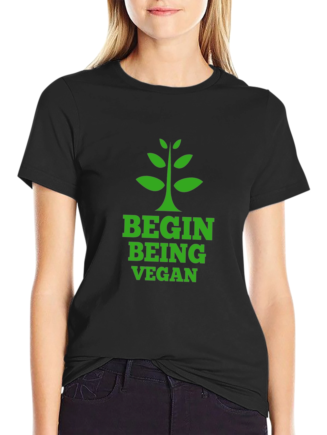 Begin Being Vegan Graphic T-Shirt