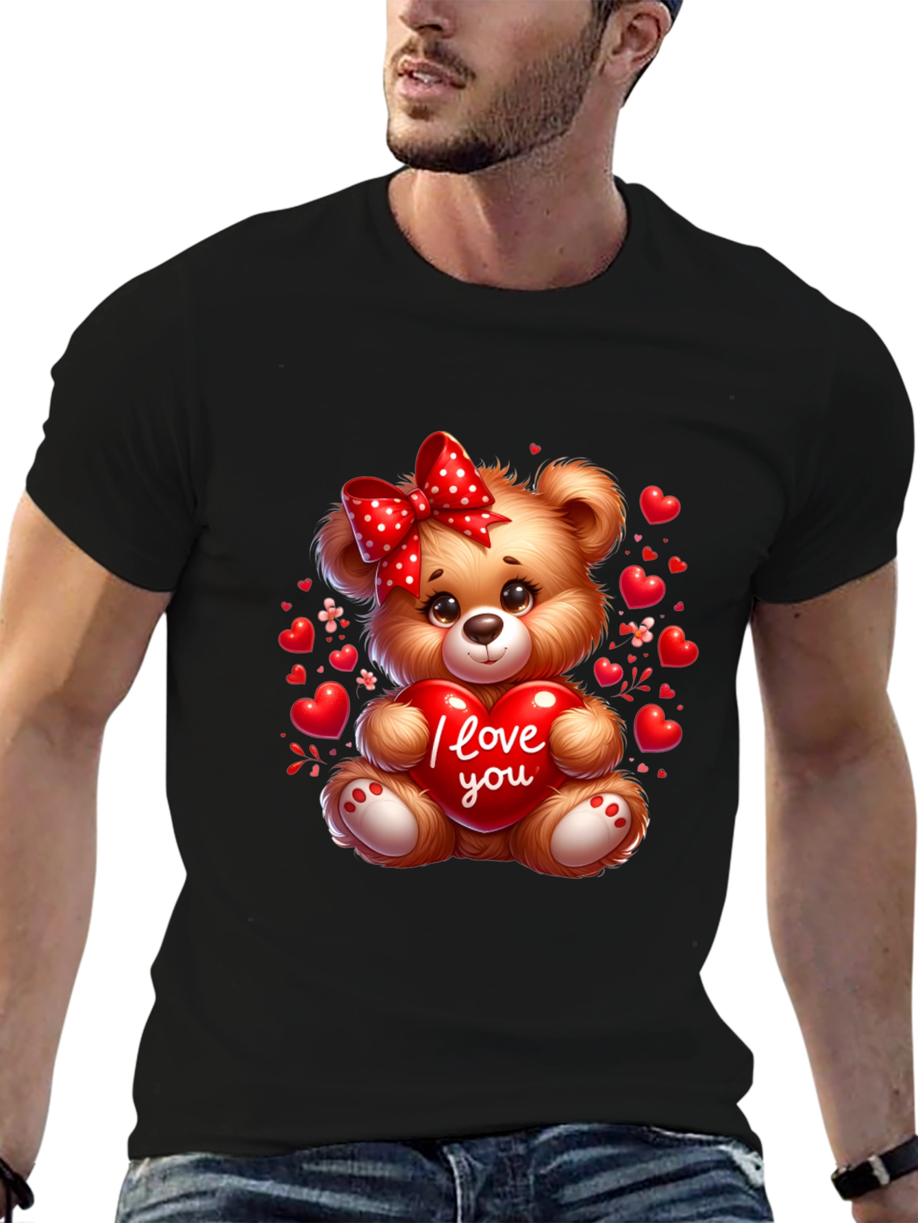 I Love You Teddy Bear T-Shirt