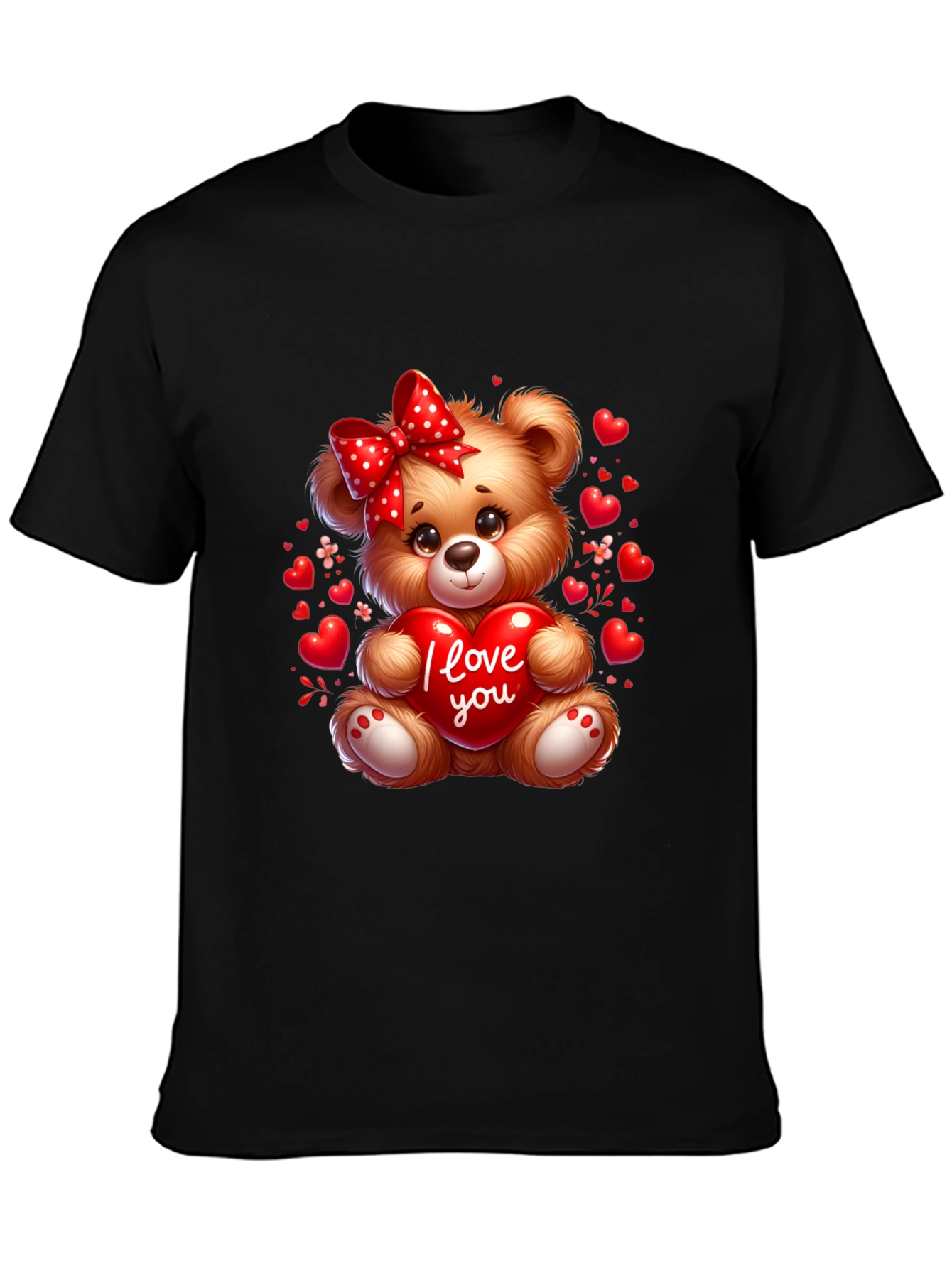I Love You Teddy Bear T-Shirt