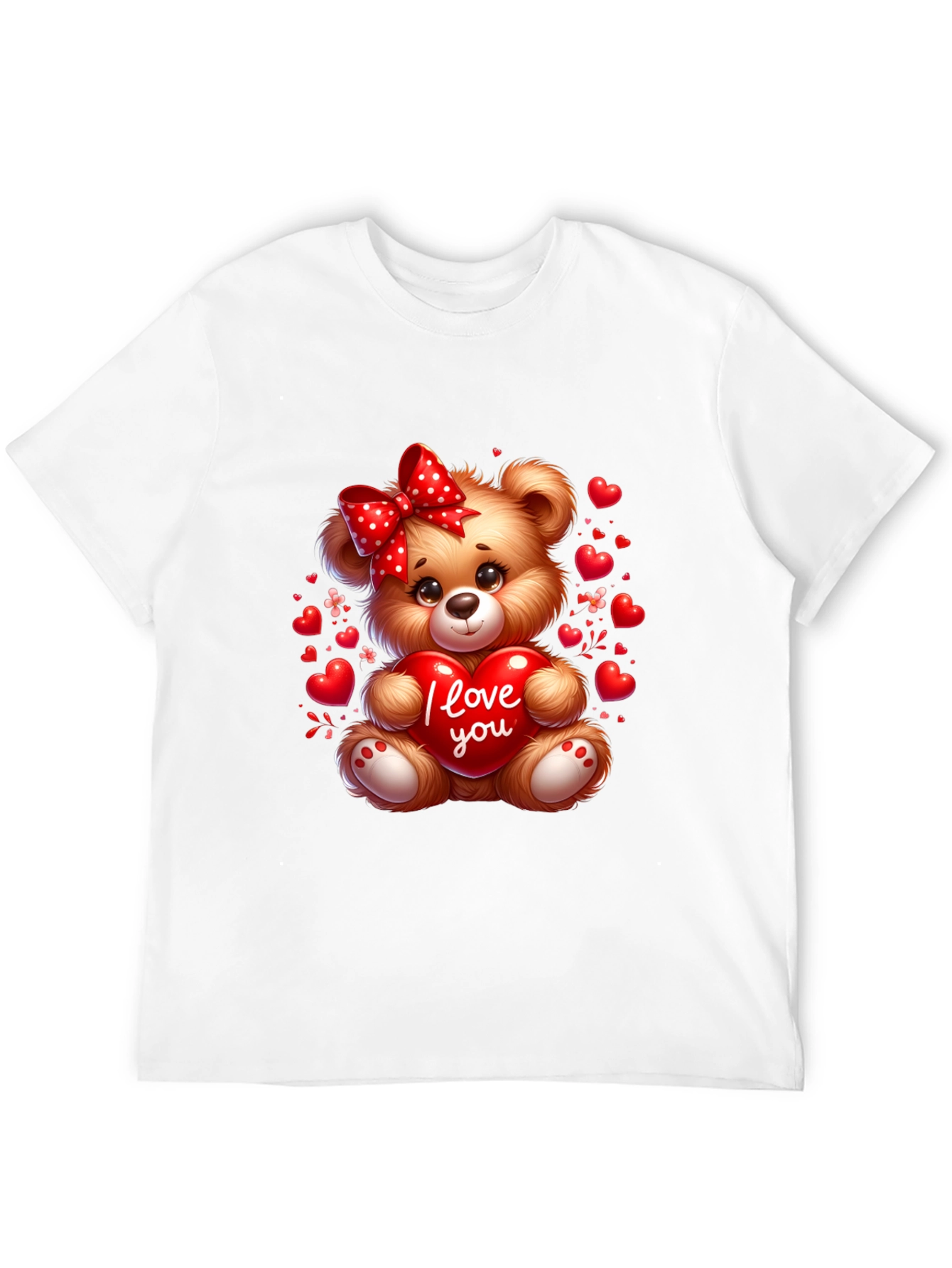 I Love You Teddy Bear T-Shirt