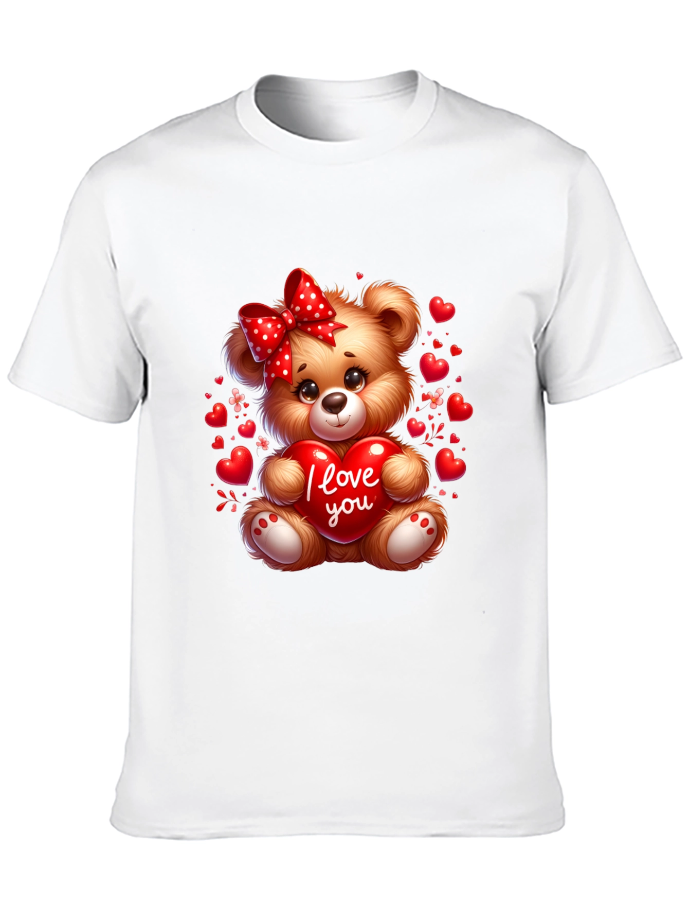 I Love You Teddy Bear T-Shirt