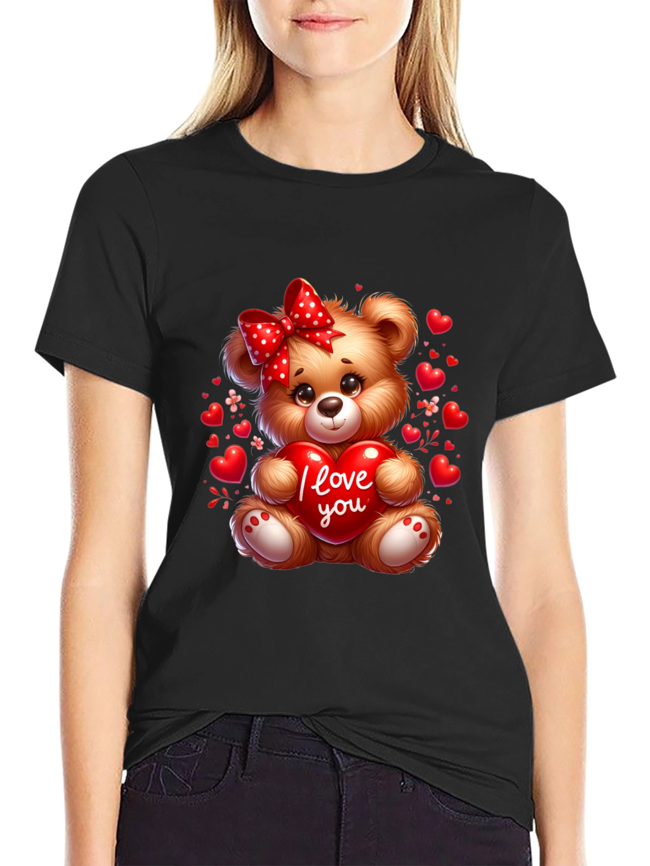 I Love You Teddy Bear T-Shirt