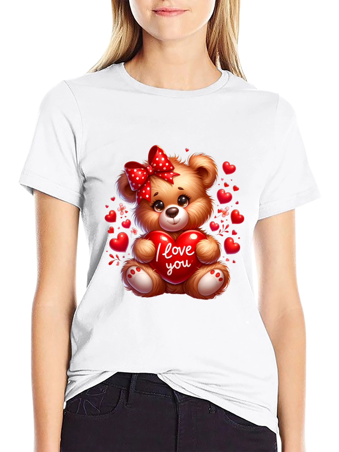 I Love You Teddy Bear T-Shirt