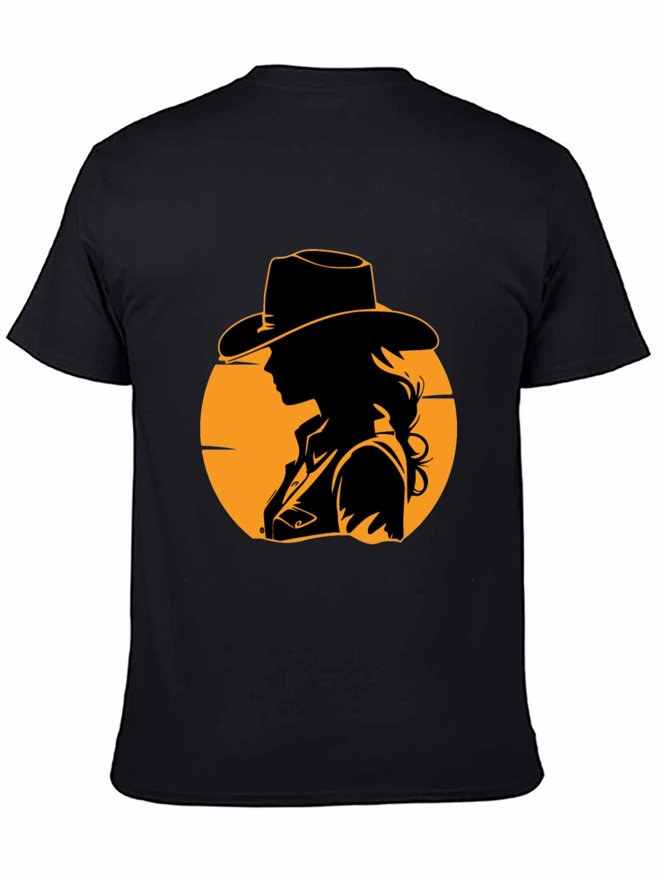 Cowgirl Silhouette Graphic Tee - Western Style