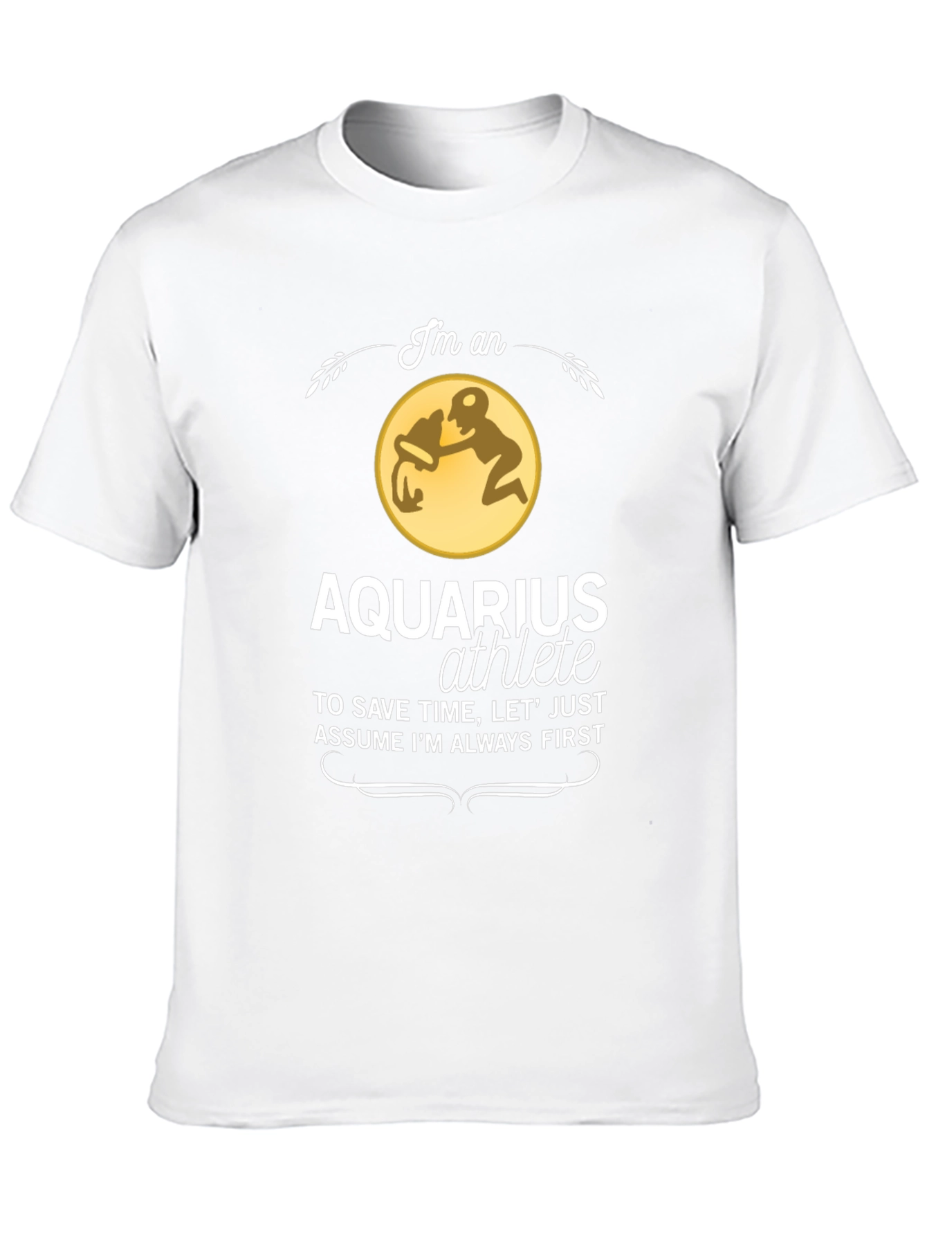 Aquarius Athlete T-Shirt - Zodiac Sign Gift
