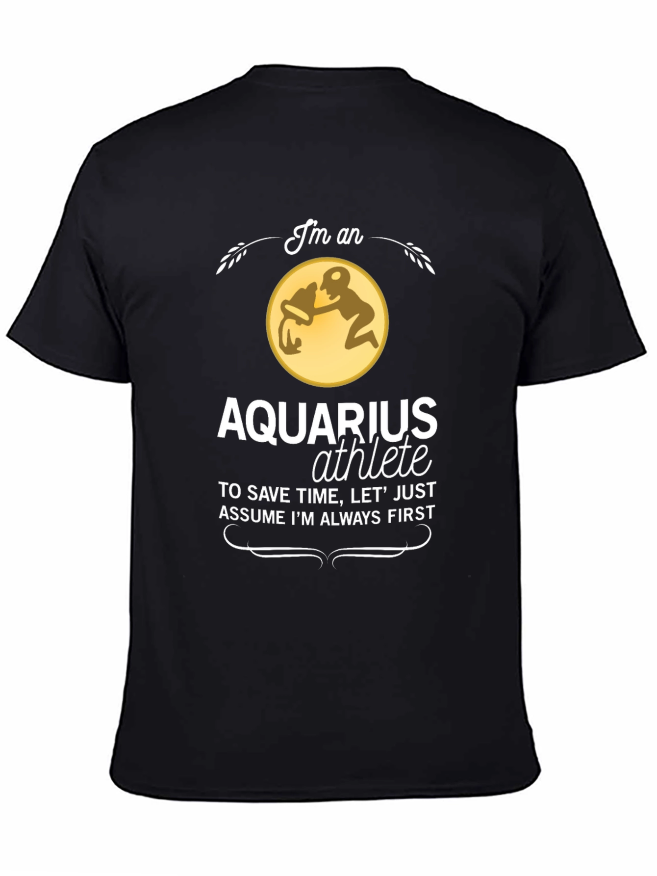Aquarius Athlete T-Shirt - Zodiac Sign Gift