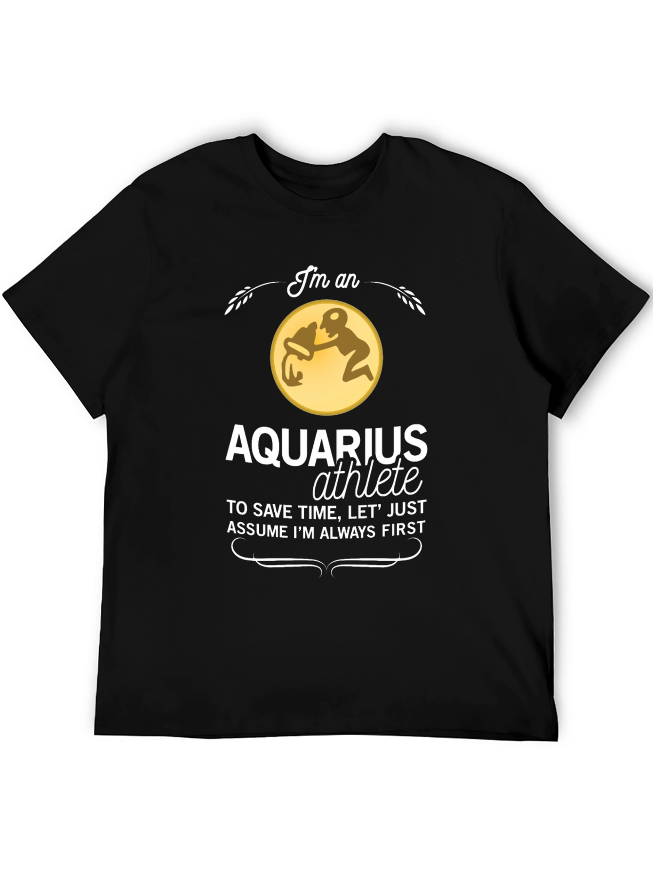 Aquarius Athlete T-Shirt - Zodiac Sign Gift