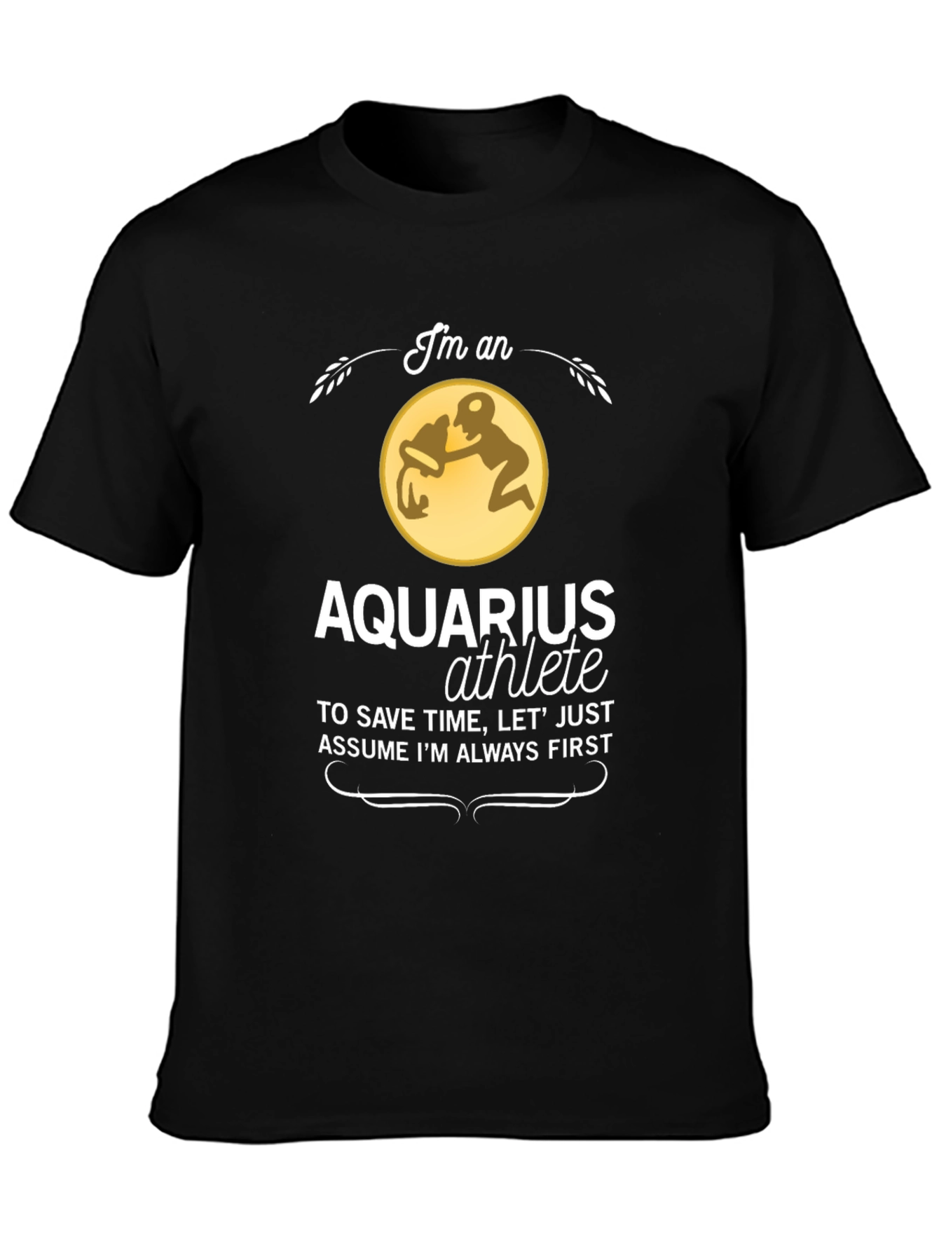 Aquarius Athlete T-Shirt - Zodiac Sign Gift