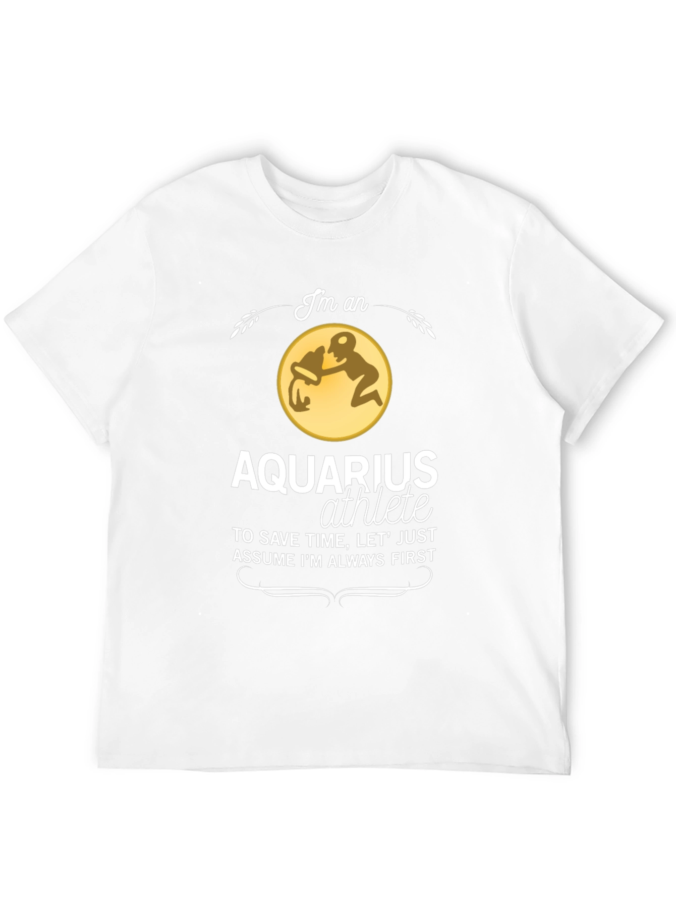 Aquarius Athlete T-Shirt - Zodiac Sign Gift