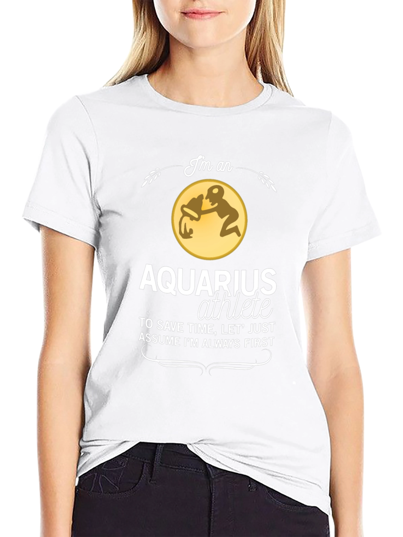 Aquarius Athlete T-Shirt - Zodiac Sign Gift