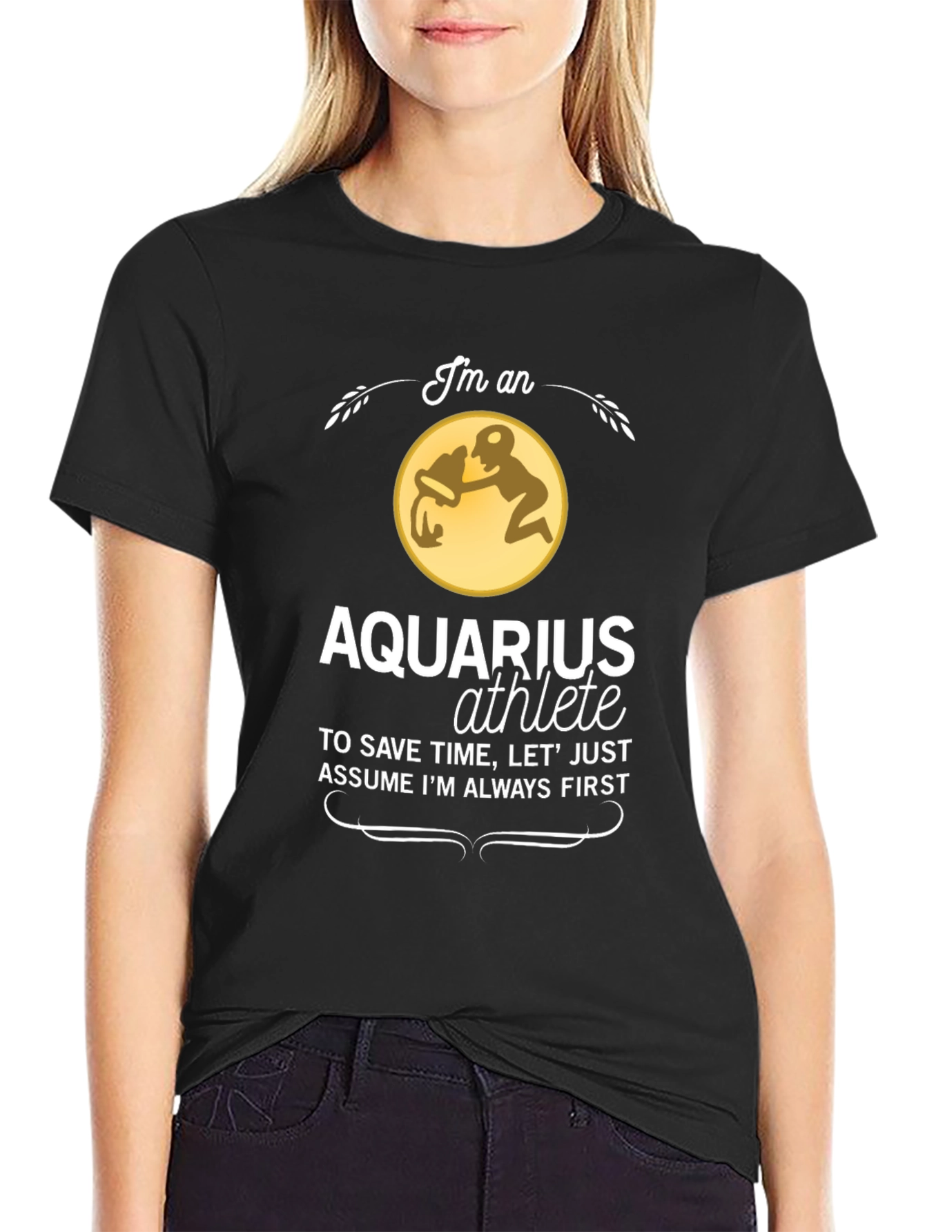 Aquarius Athlete T-Shirt - Zodiac Sign Gift
