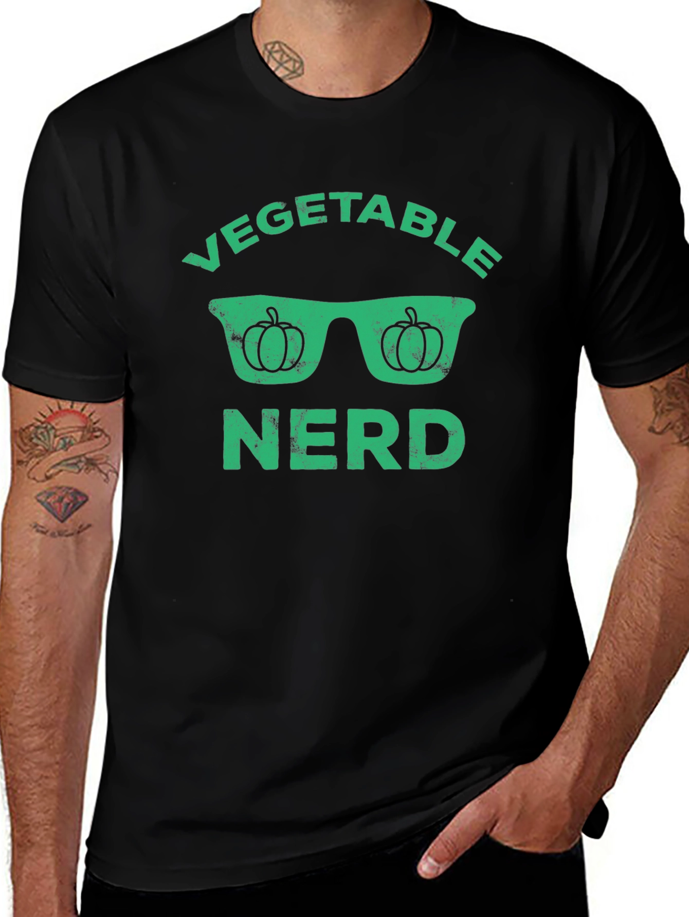 Vegetable Nerd Graphic T-Shirt