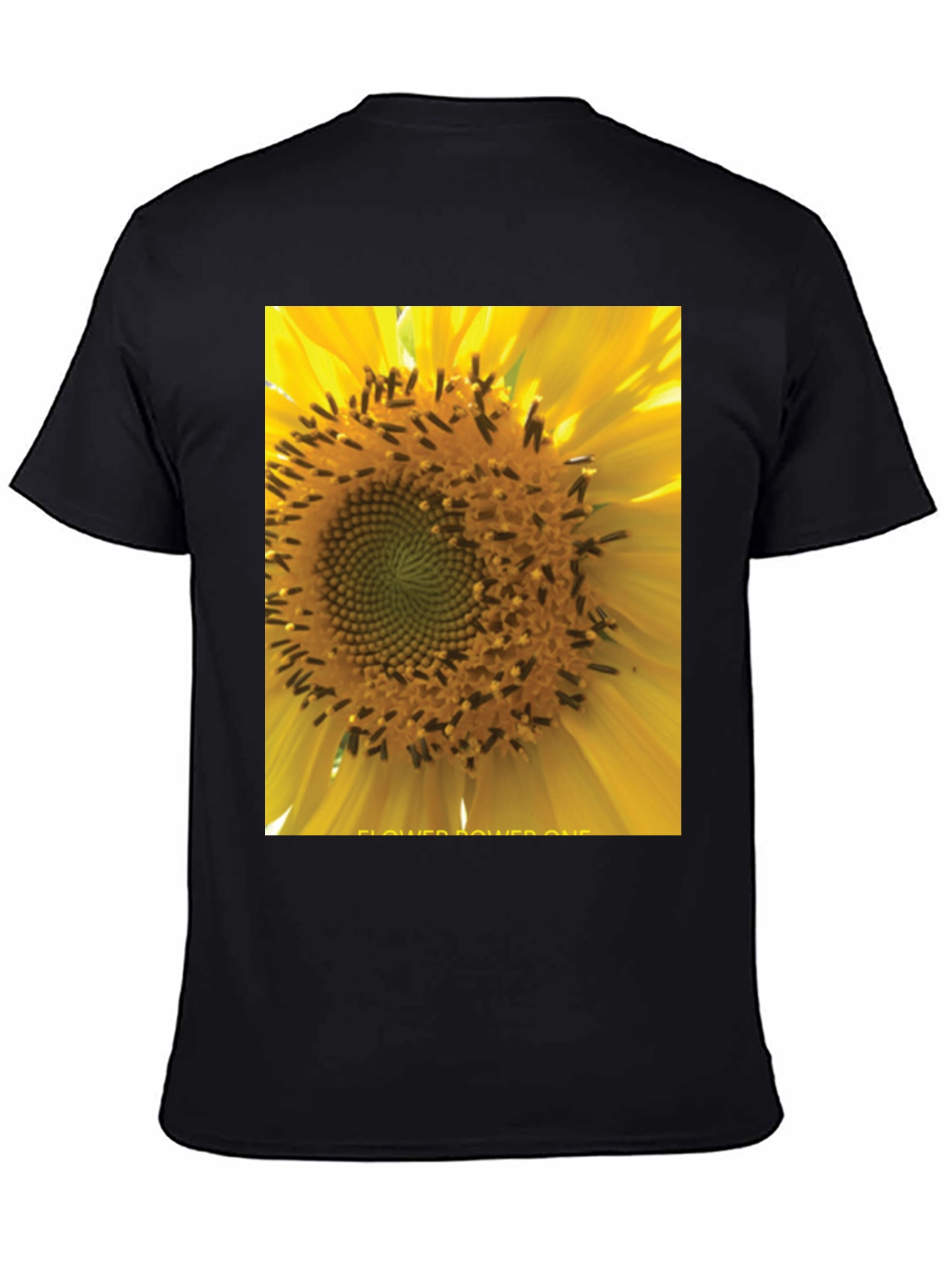 Sunflower Power Tee - Black Graphic T-Shirt