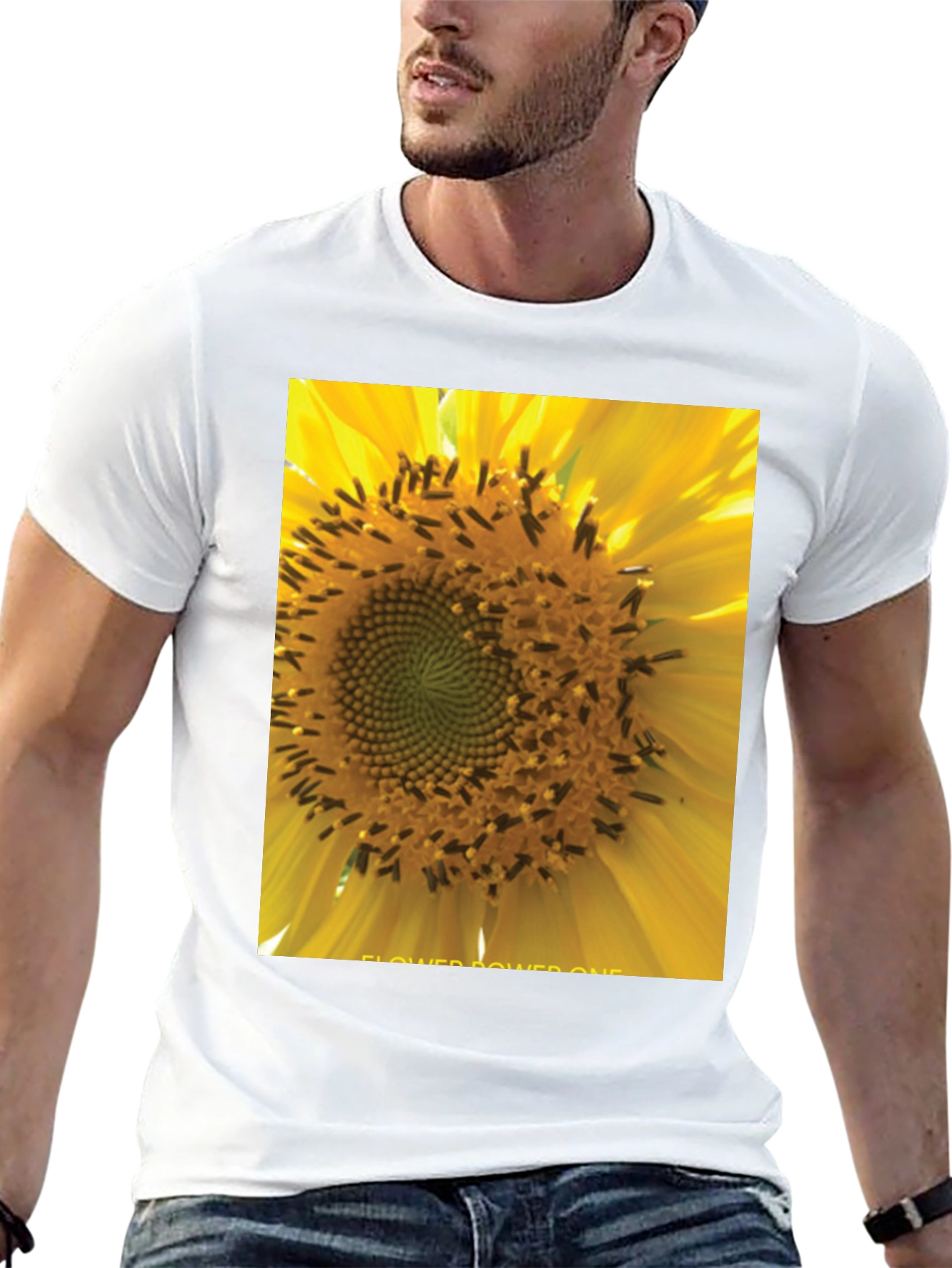 Sunflower Power Tee - Black Graphic T-Shirt