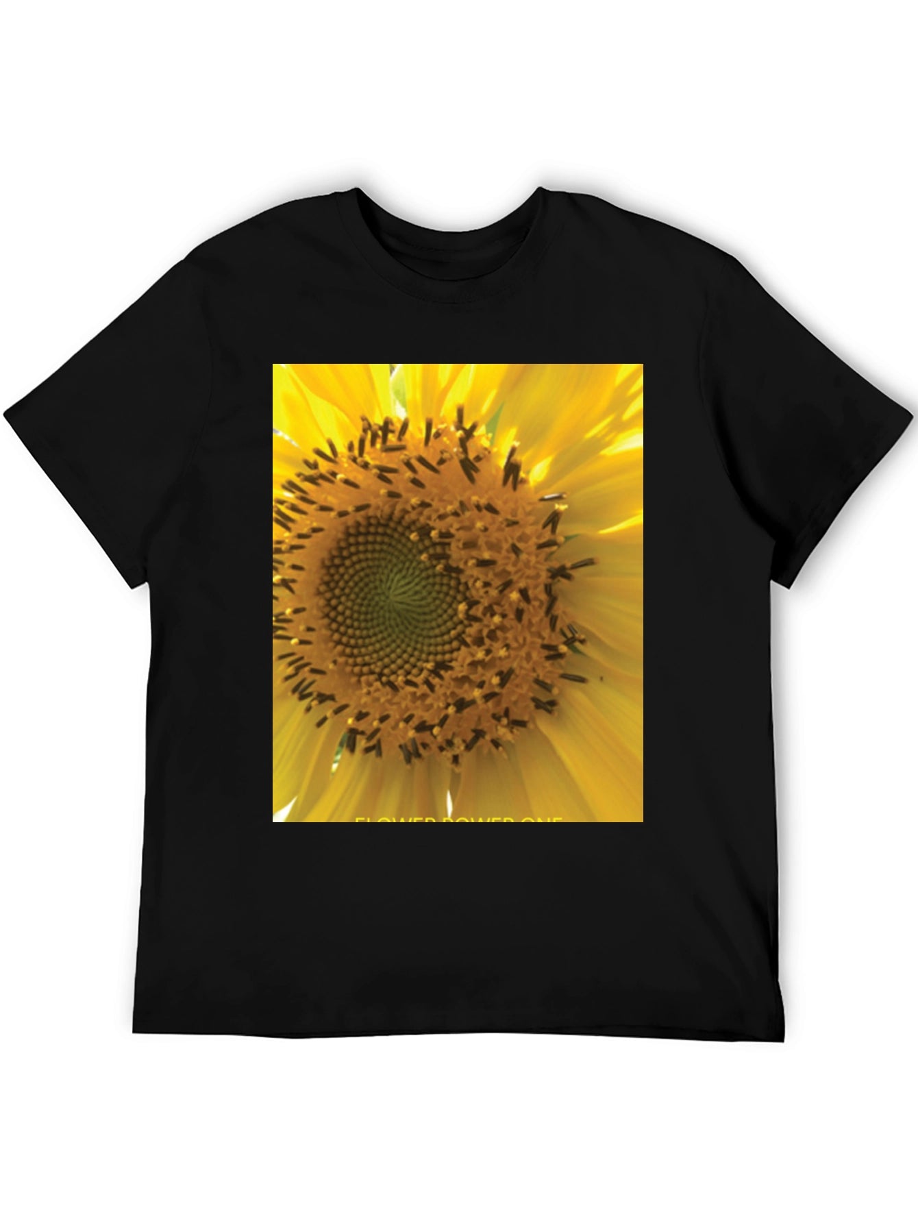 Sunflower Power Tee - Black Graphic T-Shirt