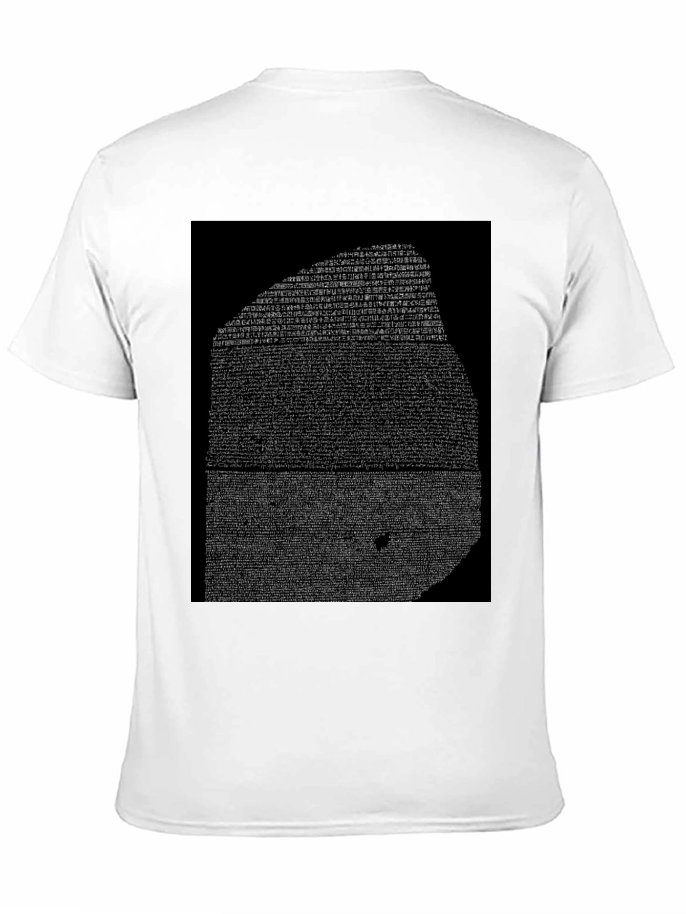Rosetta Stone Graphic Tee - Black Cotton T-Shirt