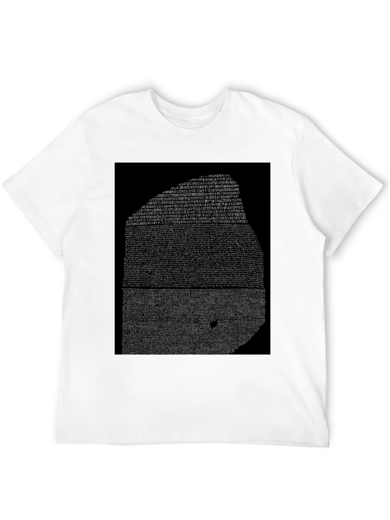 Rosetta Stone Graphic Tee - Black Cotton T-Shirt