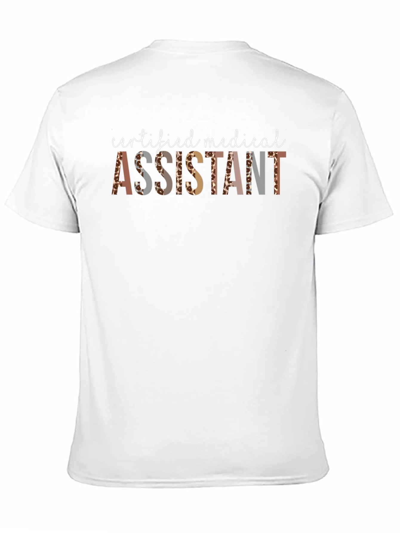 Certified Medical Assistant Leopard Print T-Shirt