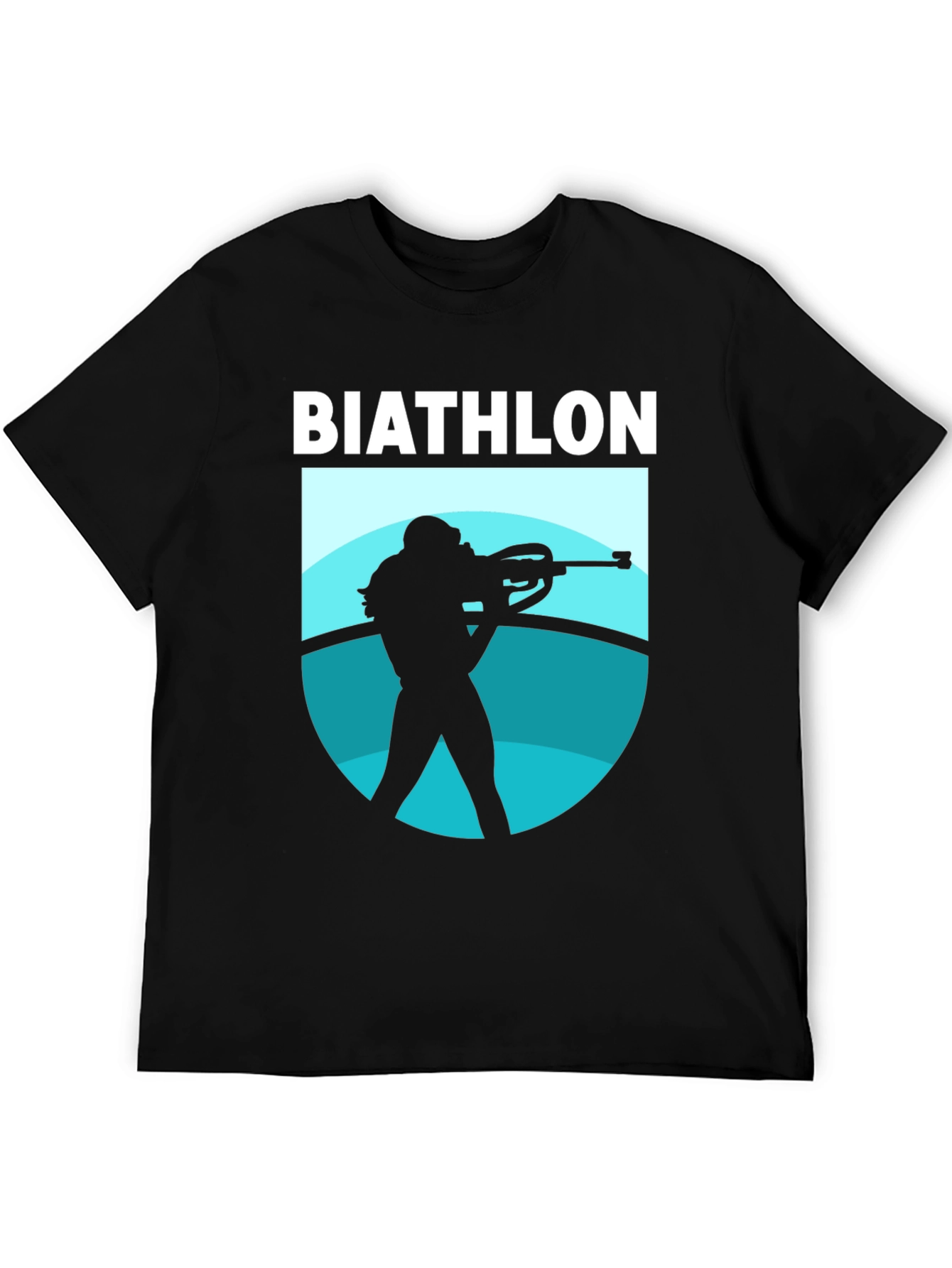 Biathlon Silhouette Graphic Tee - Black