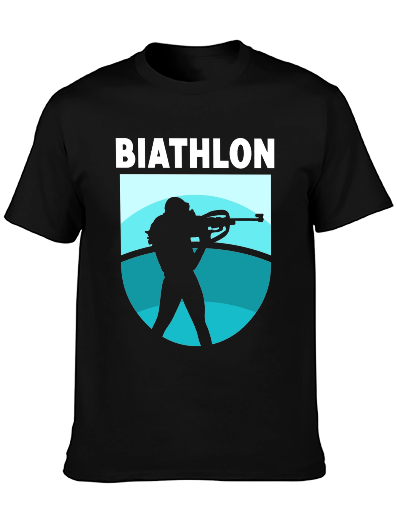 Biathlon Silhouette Graphic Tee - Black