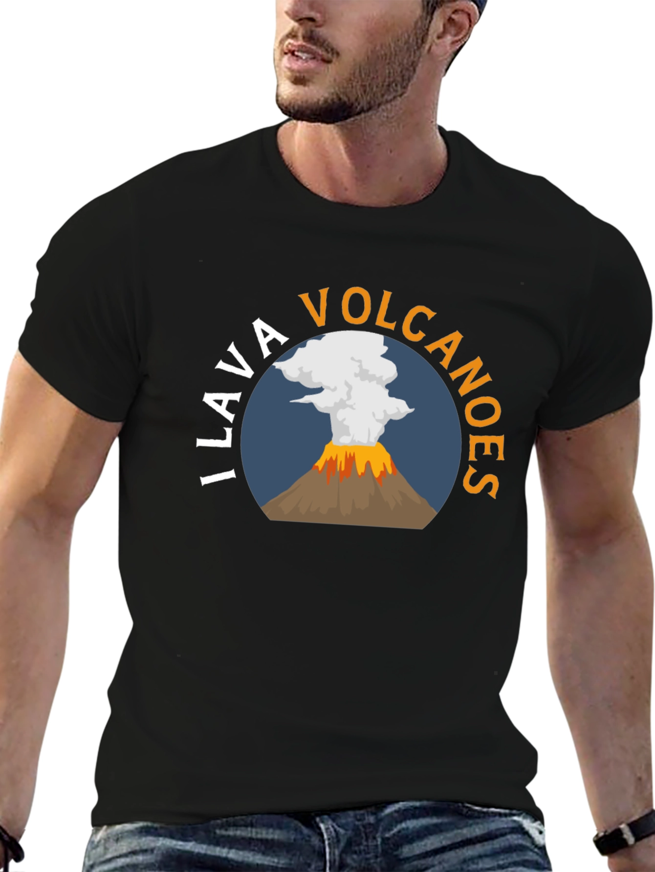 I Lava Volcanoes T-Shirt - Black