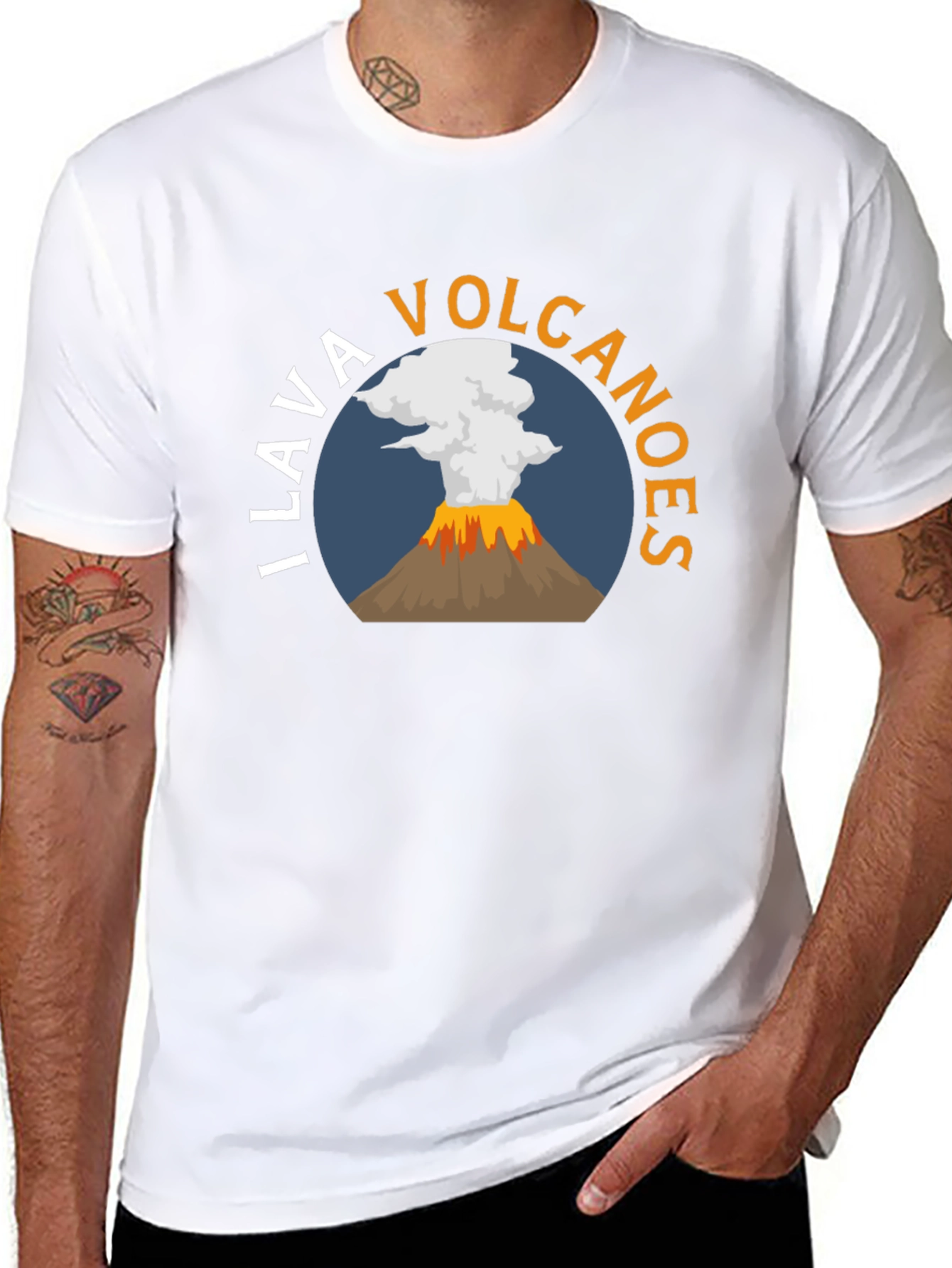 I Lava Volcanoes T-Shirt - Black