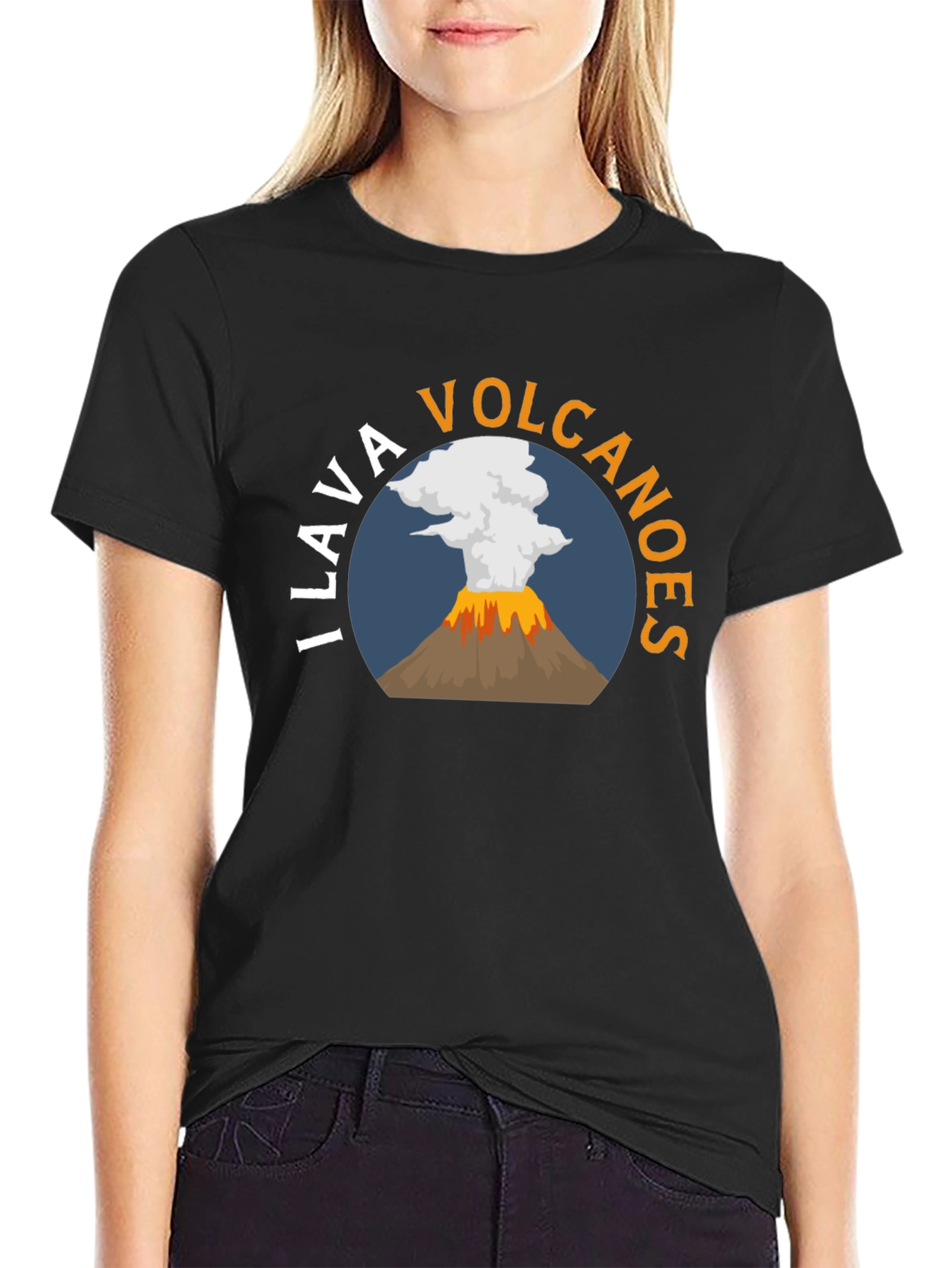 I Lava Volcanoes T-Shirt - Black