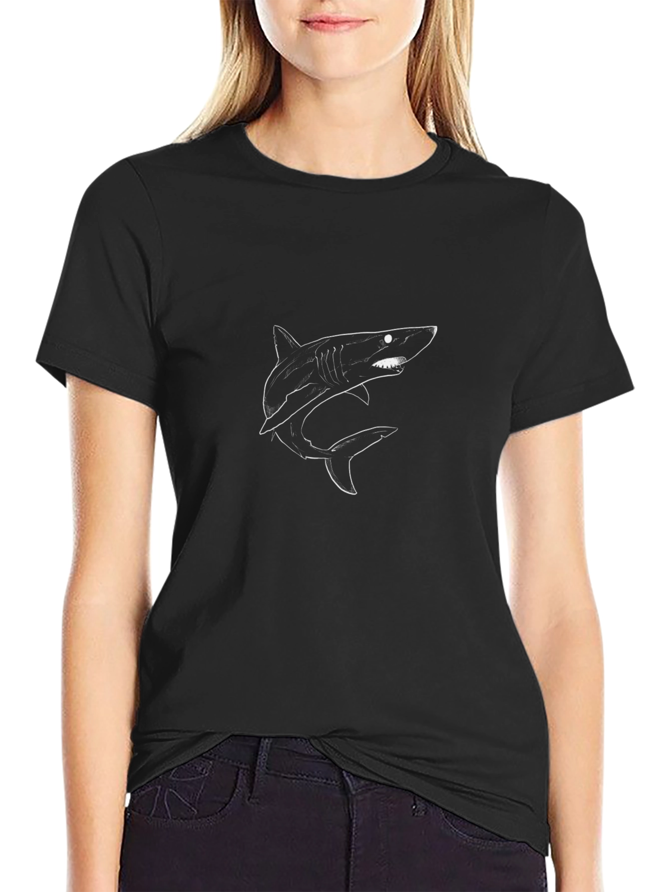 Black Shark Graphic Tee - Mens