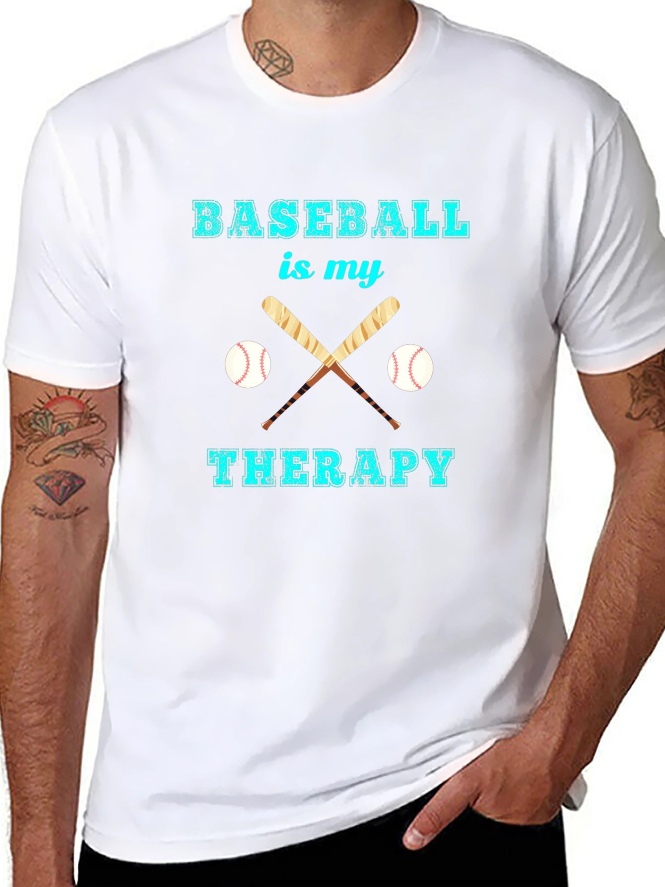Baseball Therapy Graphic T-Shirt