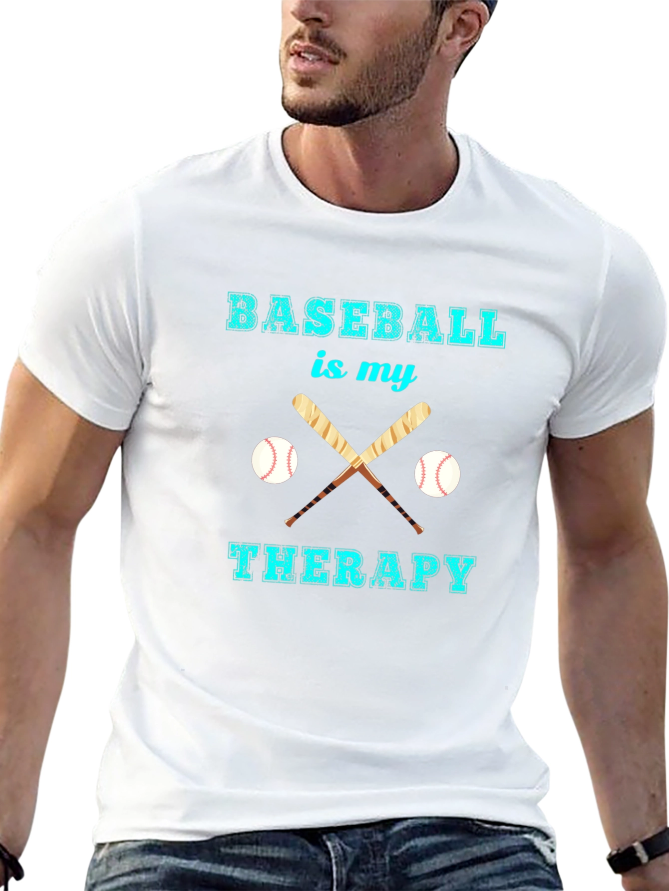 Baseball Therapy Graphic T-Shirt