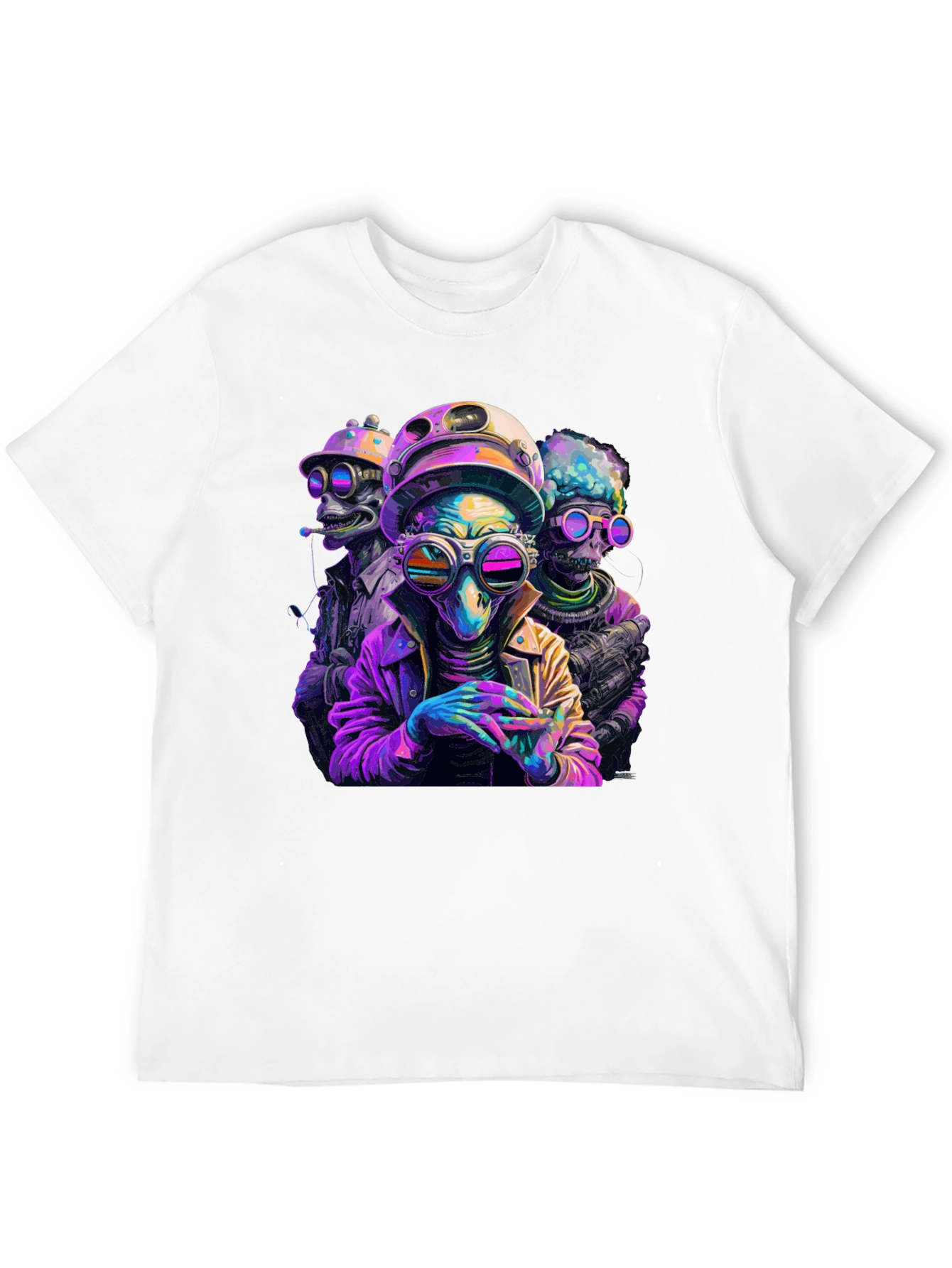 Sci-Fi Alien Squad T-Shirt - Retro Style