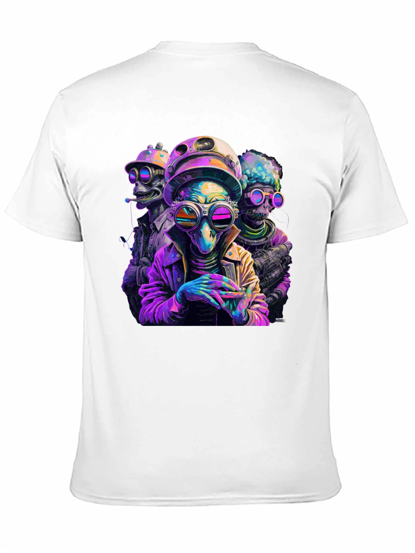 Sci-Fi Alien Squad T-Shirt - Retro Style