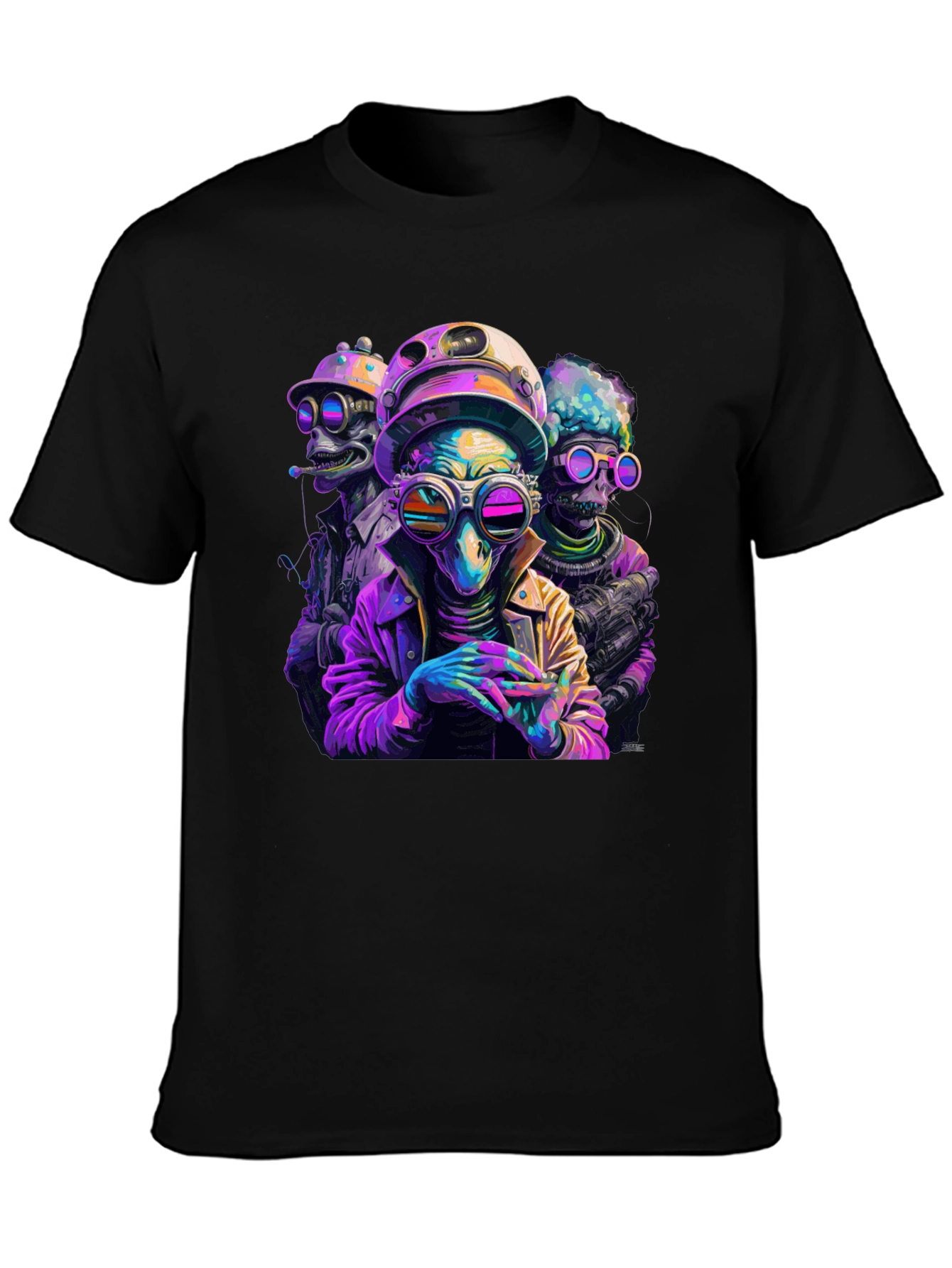 Sci-Fi Alien Squad T-Shirt - Retro Style