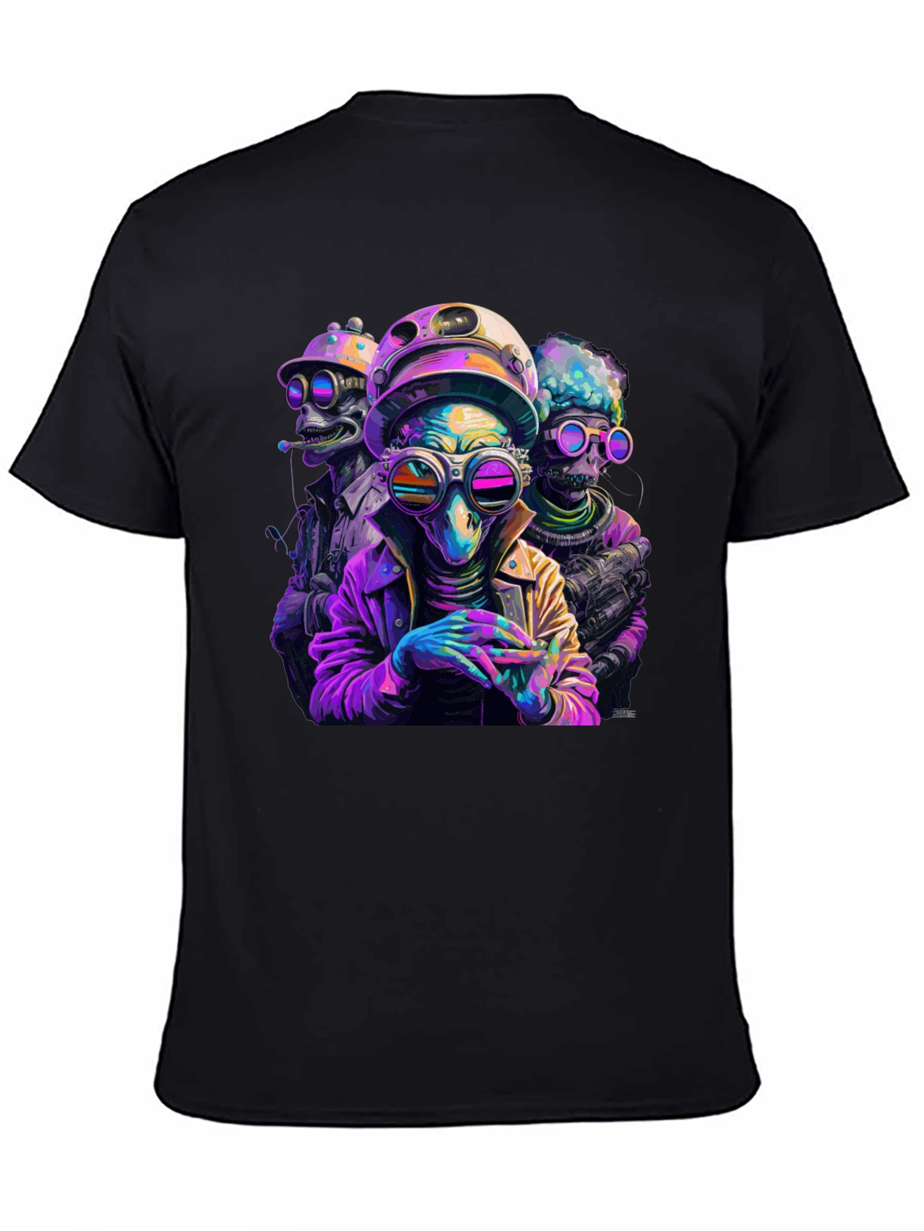 Sci-Fi Alien Squad T-Shirt - Retro Style
