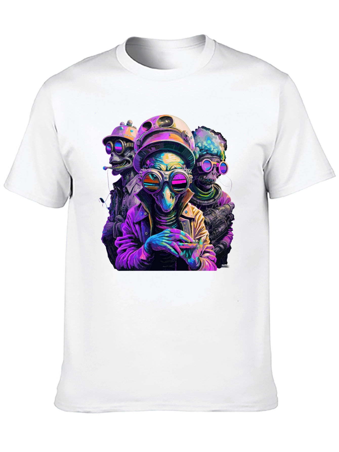 Sci-Fi Alien Squad T-Shirt - Retro Style