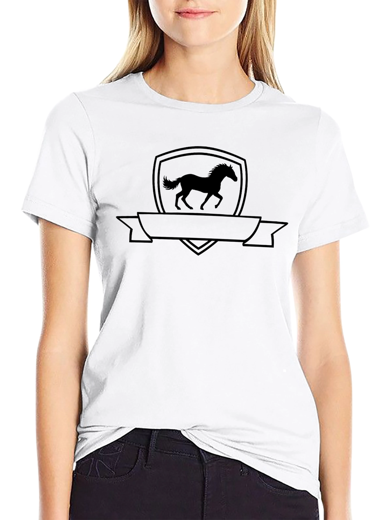 Black Horse Shield T-Shirt