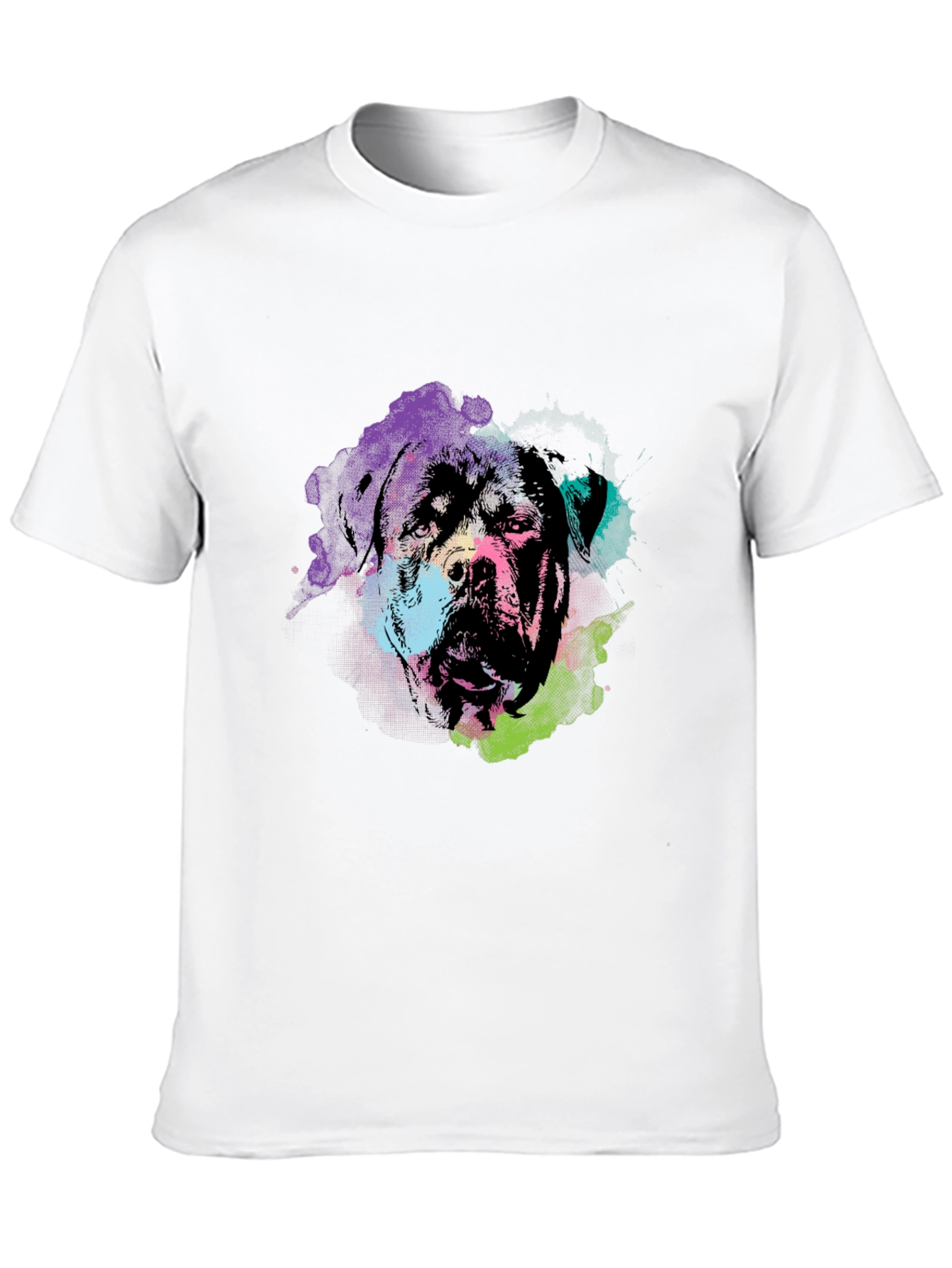 Rottweiler Dog Graphic T-Shirt - Black
