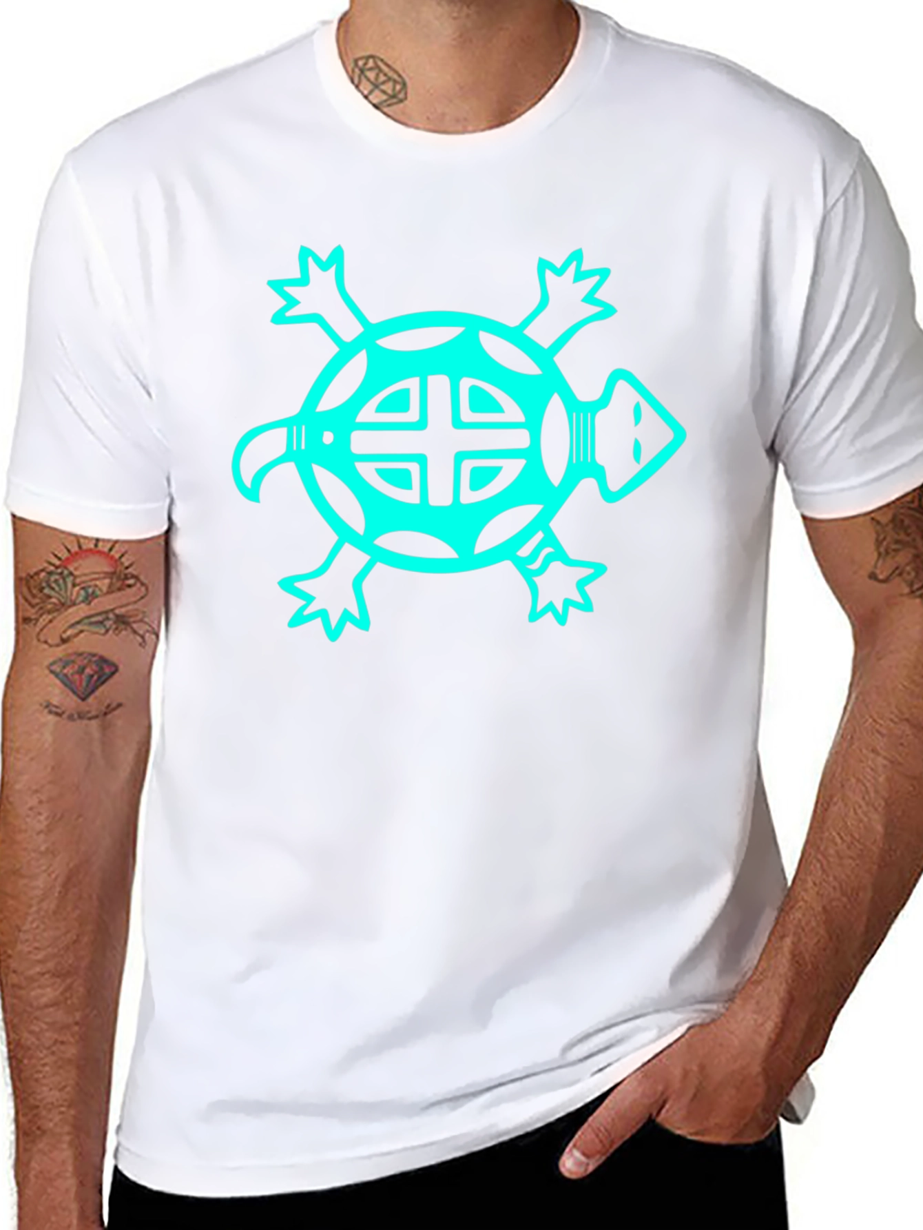 Turtle Graphic Tee - Black