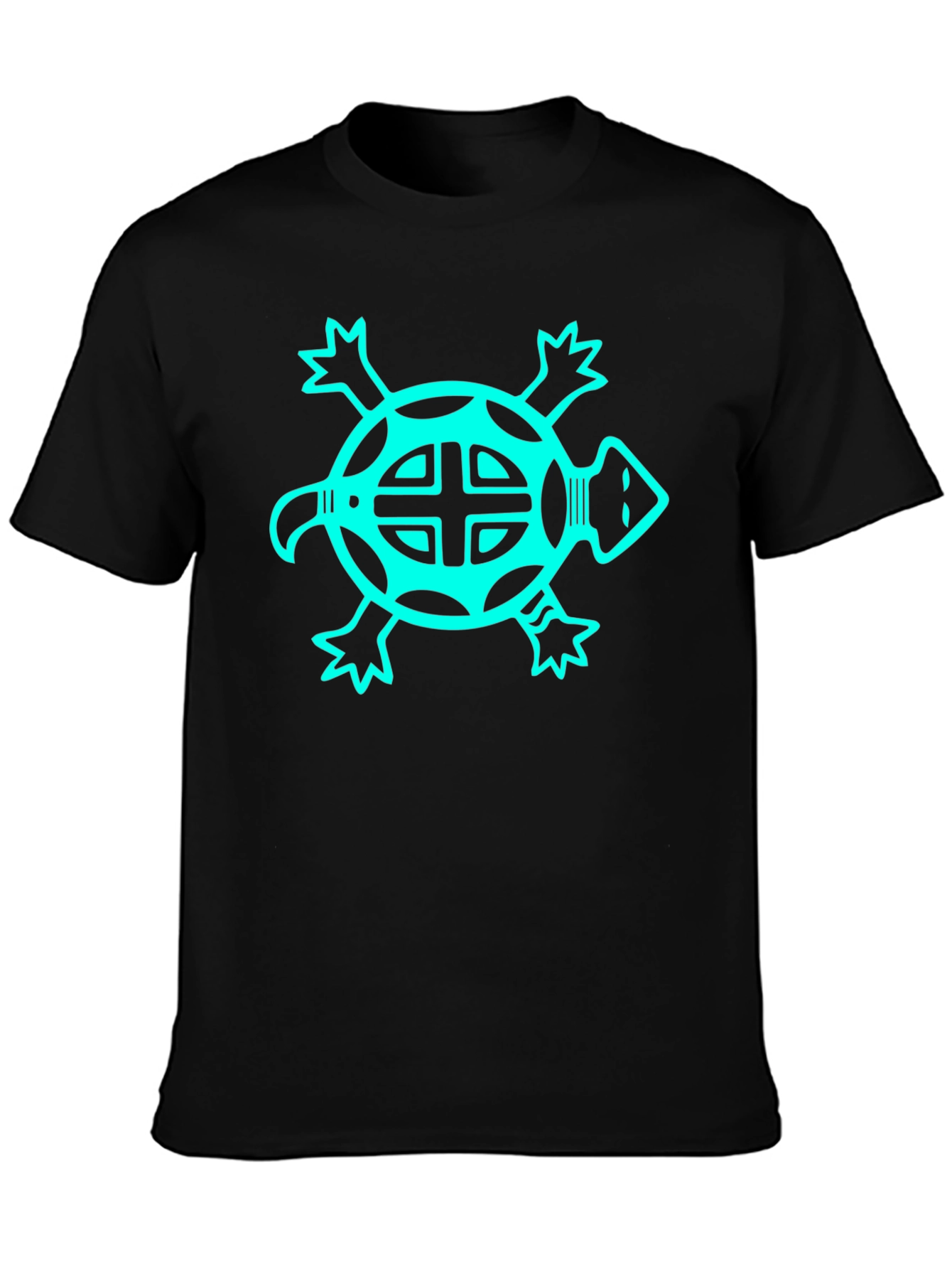Turtle Graphic Tee - Black
