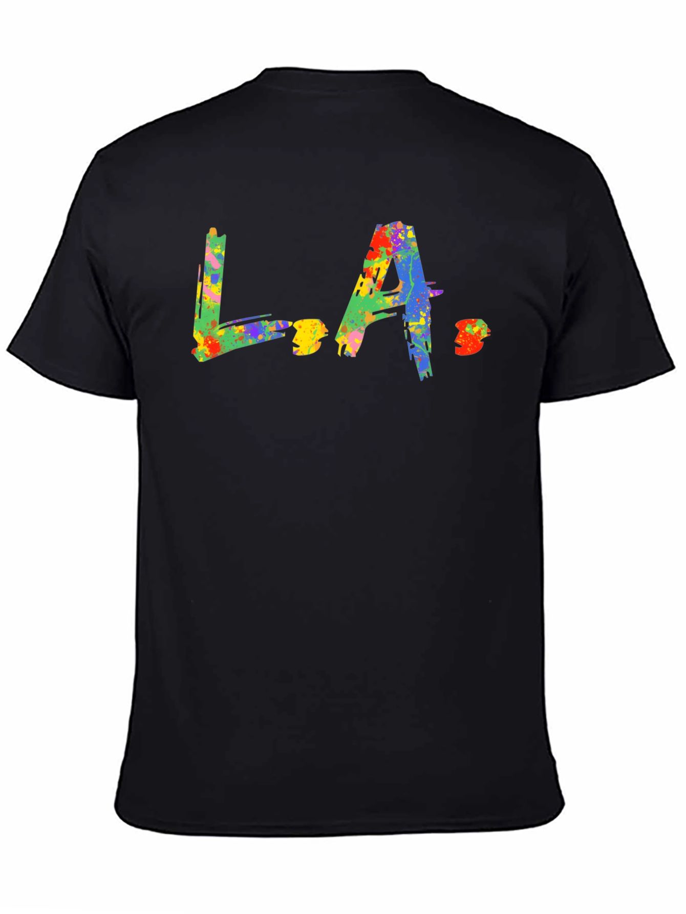 L.A. Splash Graphic Black T-Shirt