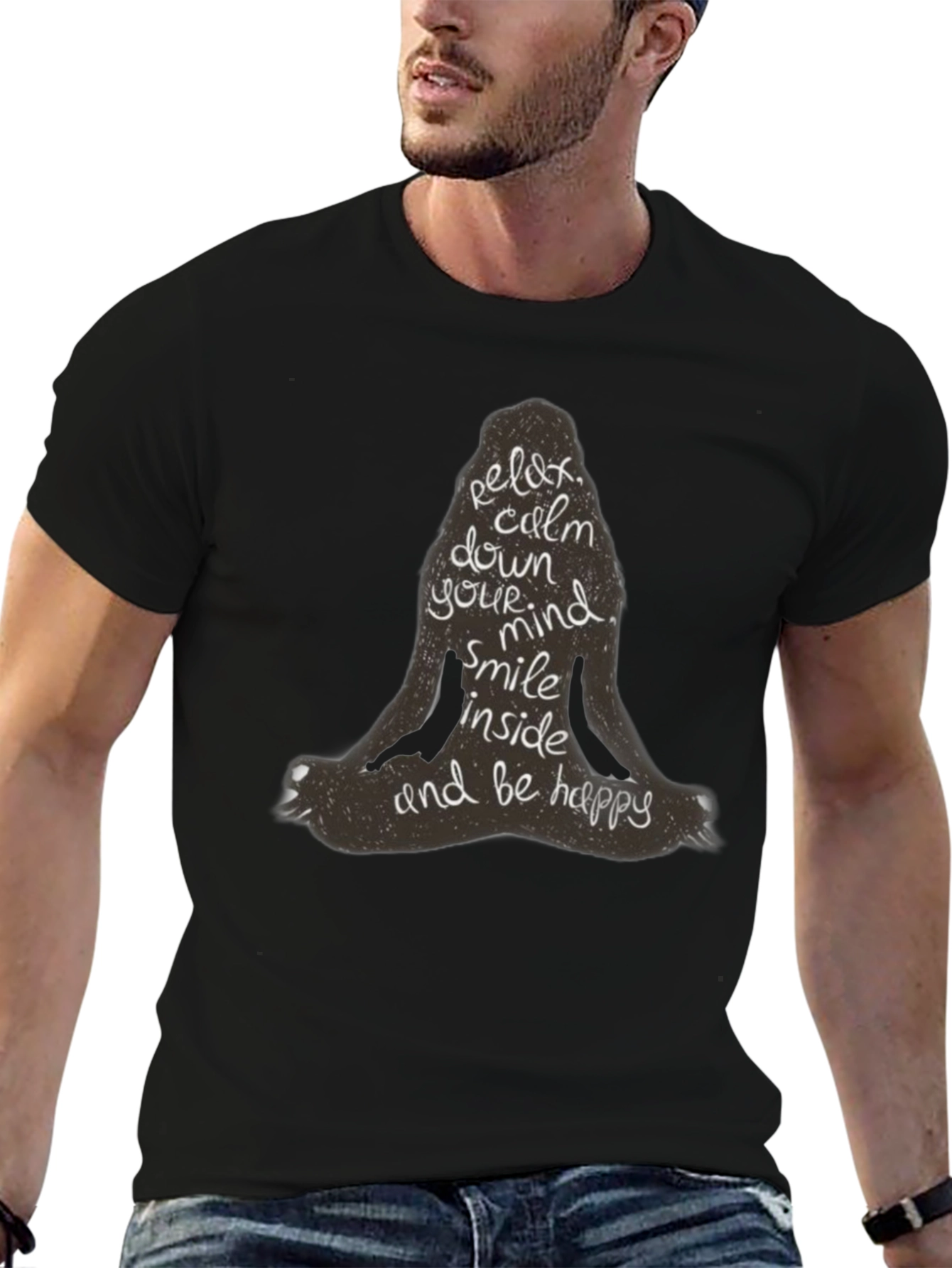 Relax & Calm Mind T-Shirt - Yoga Meditation Tee