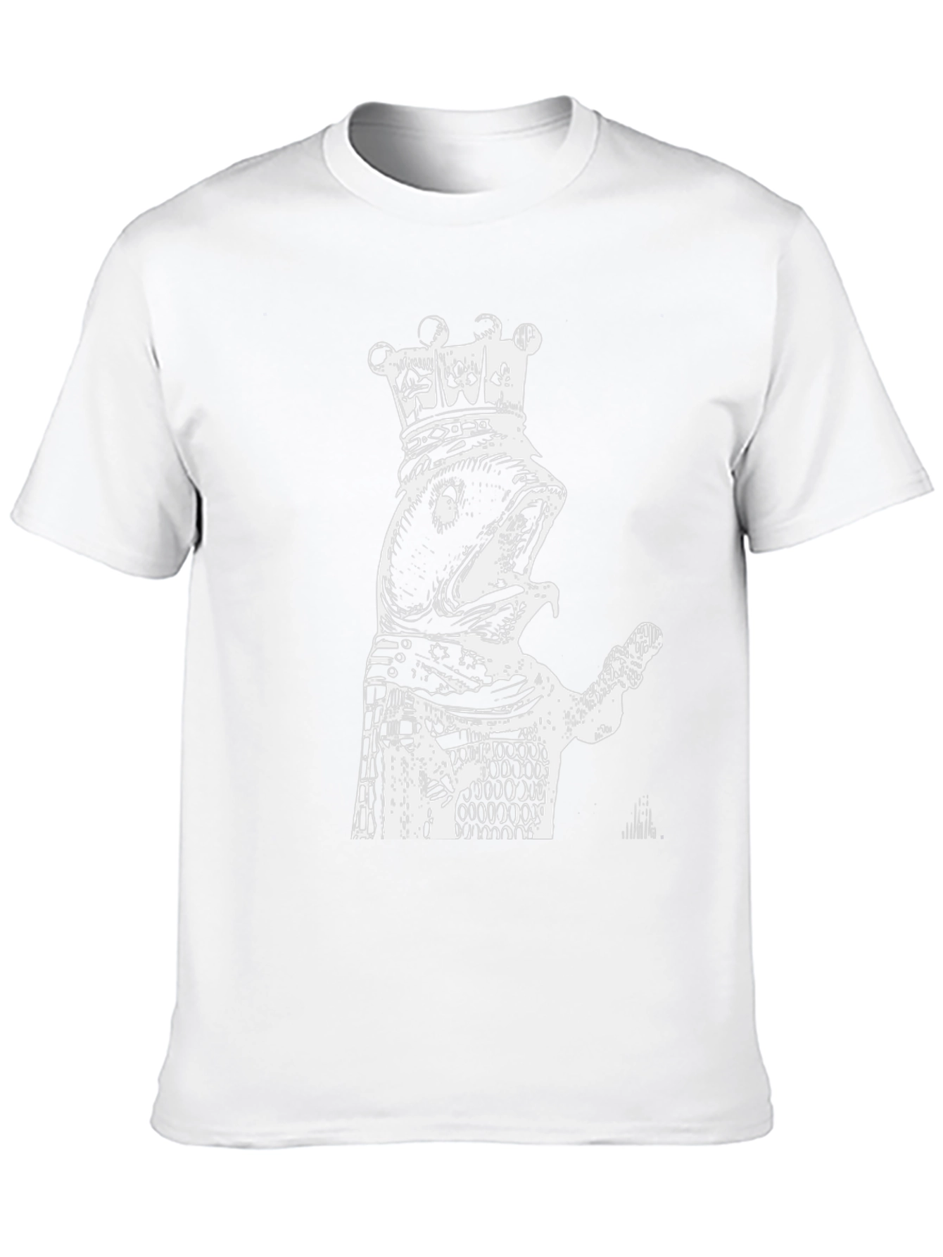 King Fish Graphic T-Shirt - Black Novelty Design